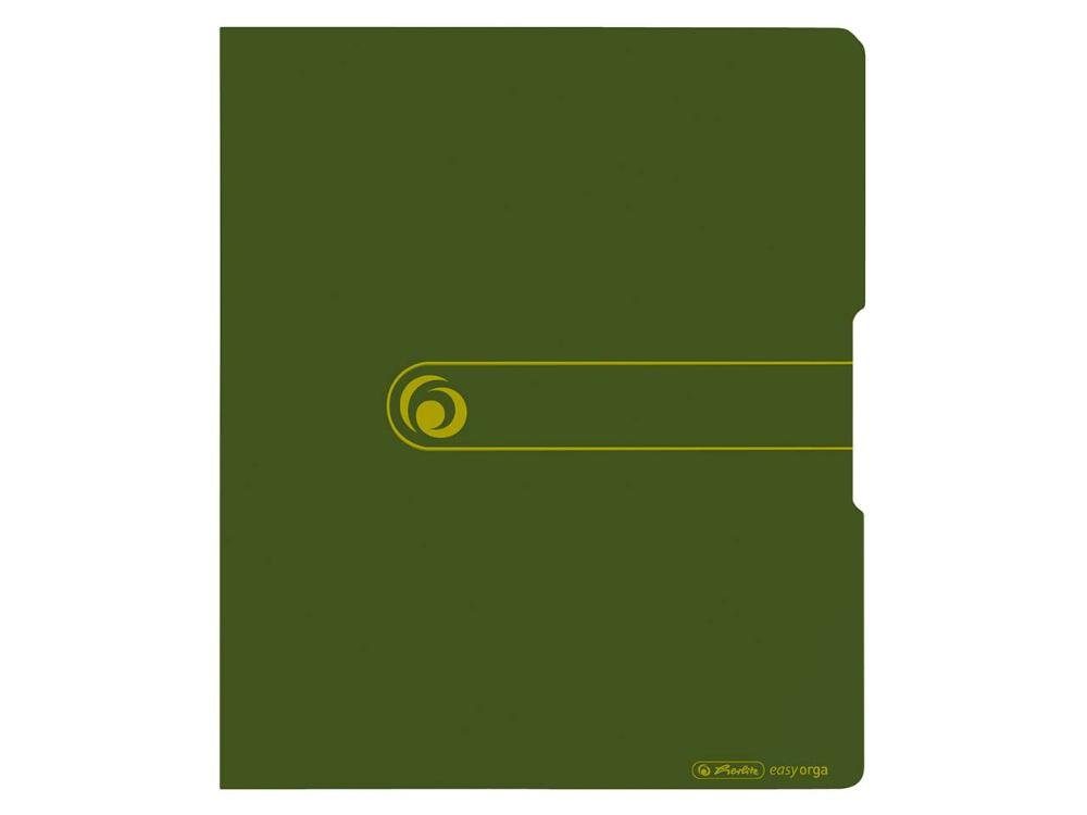 Herlitz Aktenordner herlitz Ringbuch aus Recycling-PP mit 2 Ringen, DI grün | Ordner