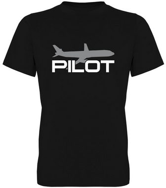 G-graphics T-Shirt Pilot & Co-Pilot Vater & Kind-Set zum selbst zusammenstellen, mit trendigem Frontprint, Aufdruck auf der Vorderseite, Spruch/Sprüche/Print/Motiv, für jung & alt