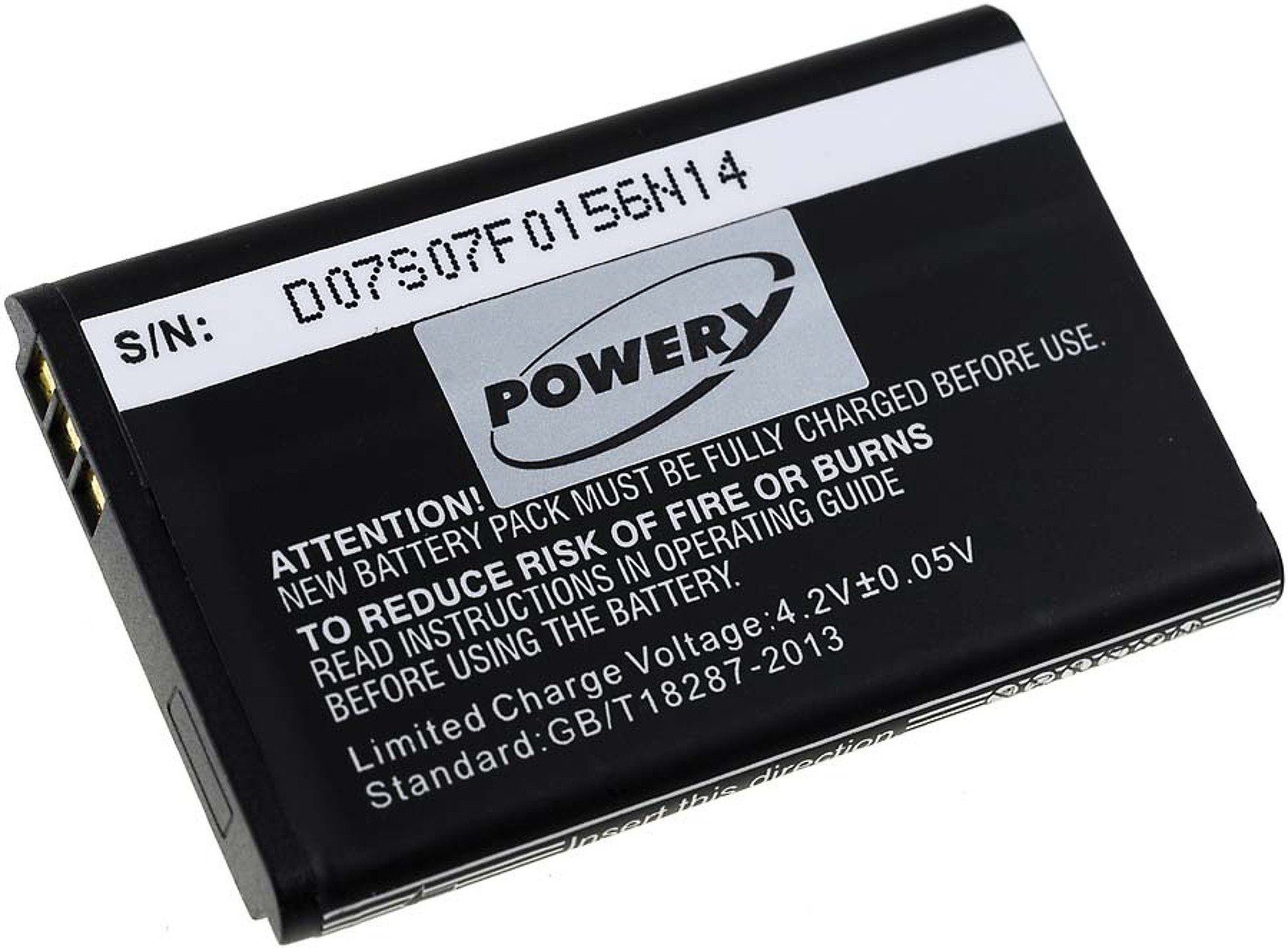 Powery Akku für Mitel Typ RTR001F01 Akku 1200 mAh (3.7 V)
