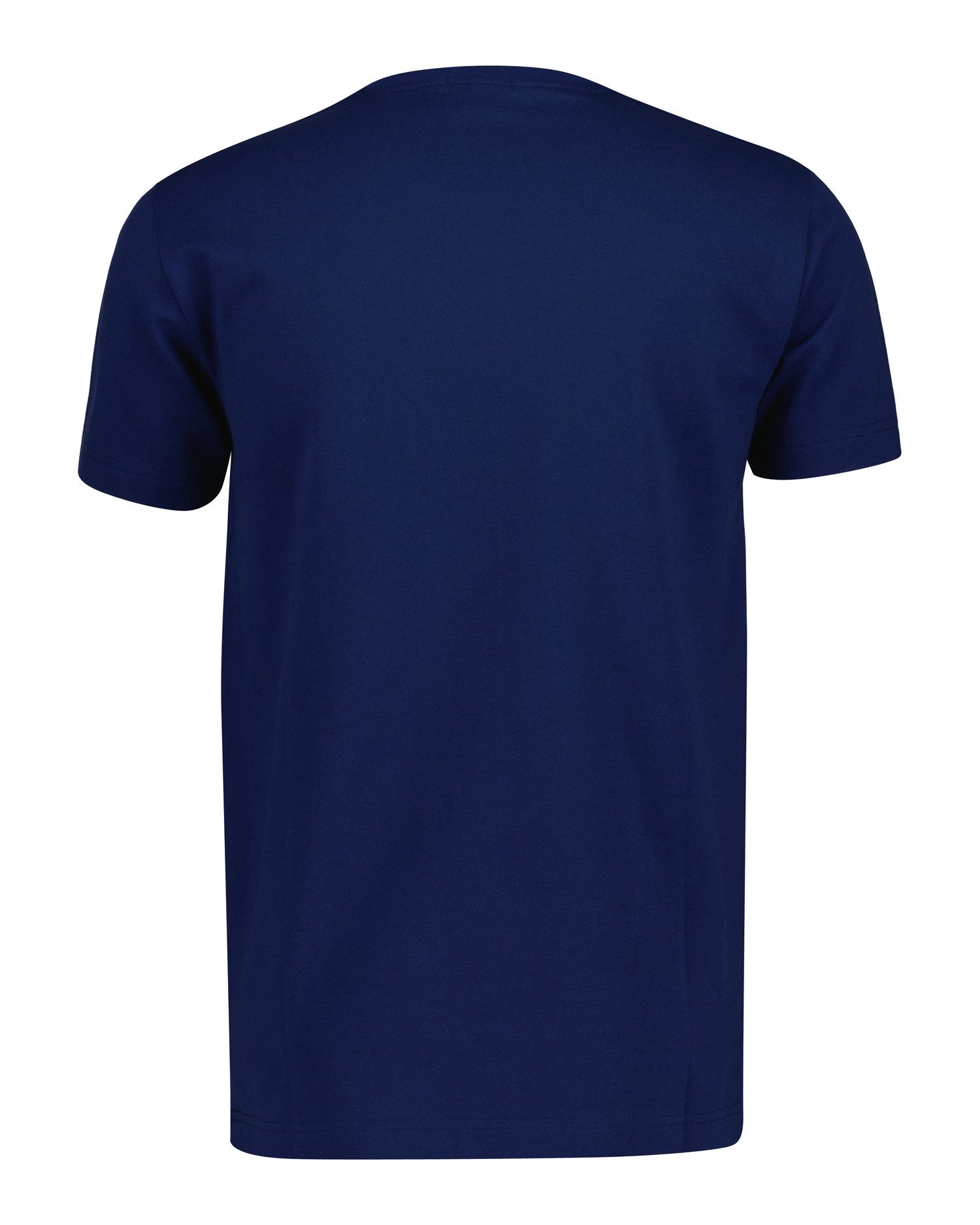 Gant T-Shirt SLIM PIQUE SS T-SHIRT aufgestickte GANT-Wappengrafik auf der Brust