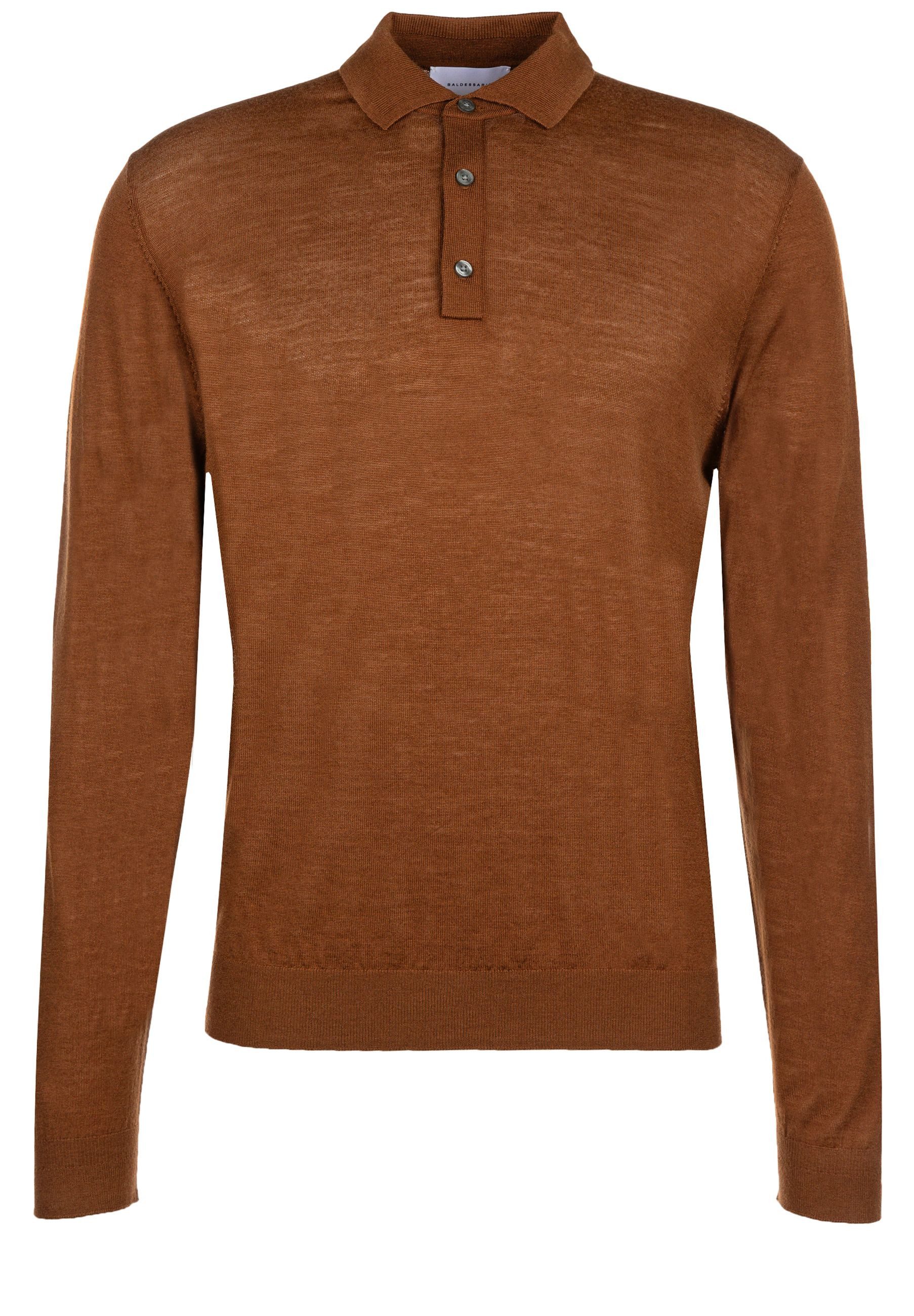BALDESSARINI Poloshirt Mati aus Woll-Seiden-Mix (1-tlg)