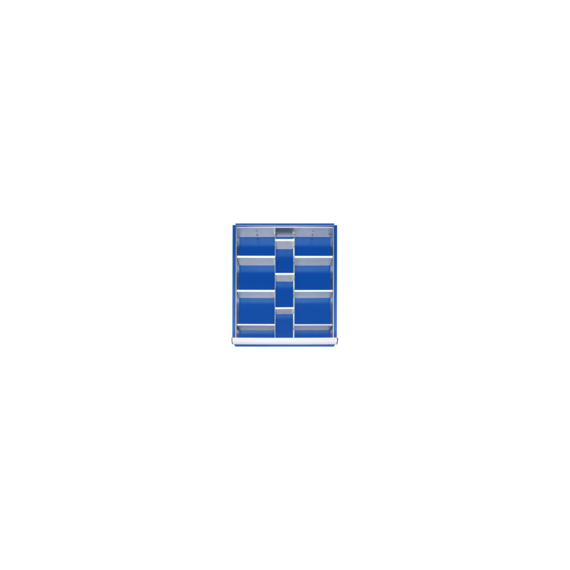 RAU Sortimentskasten Rau Schubladen-Einteilungs-Set Schublade-L H 60-90mm 2 Trenn + 9 Steck