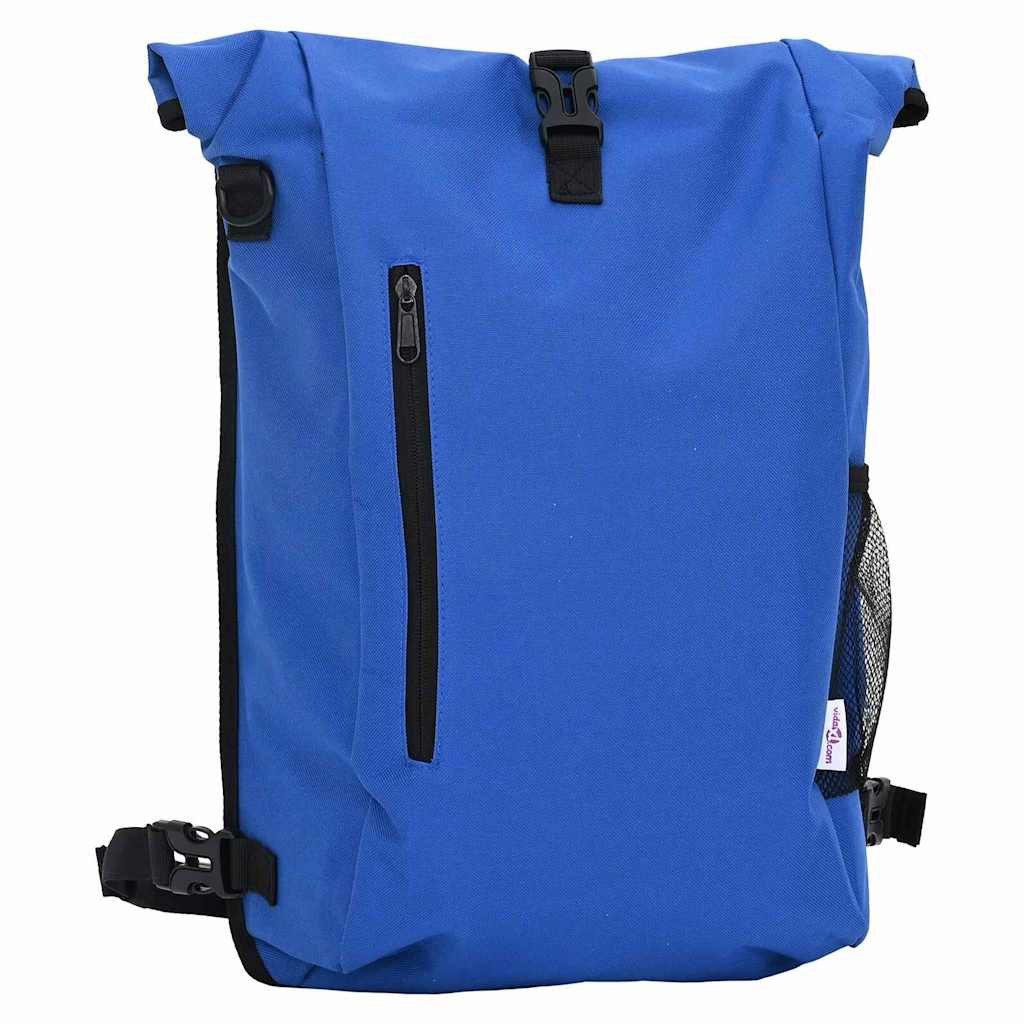 vidaXL Fahrradsattel Fahrradtasche Blau 31 x 13 x 58 cm Polyester (1-tlg)