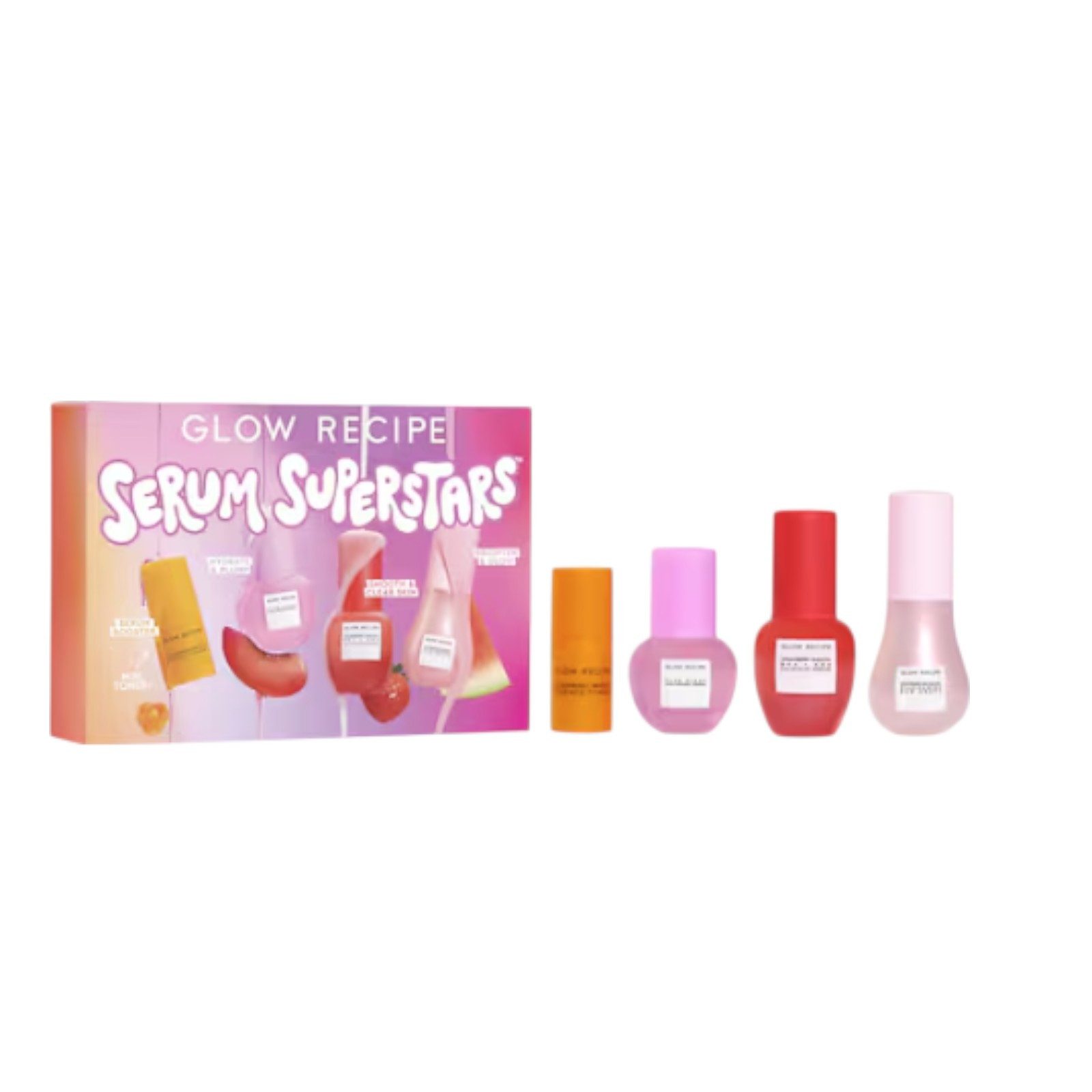 GLOW RECIPE Gesichtspflege-Set Serum Super Stars - Super-Star-Seren, 5-tlg.