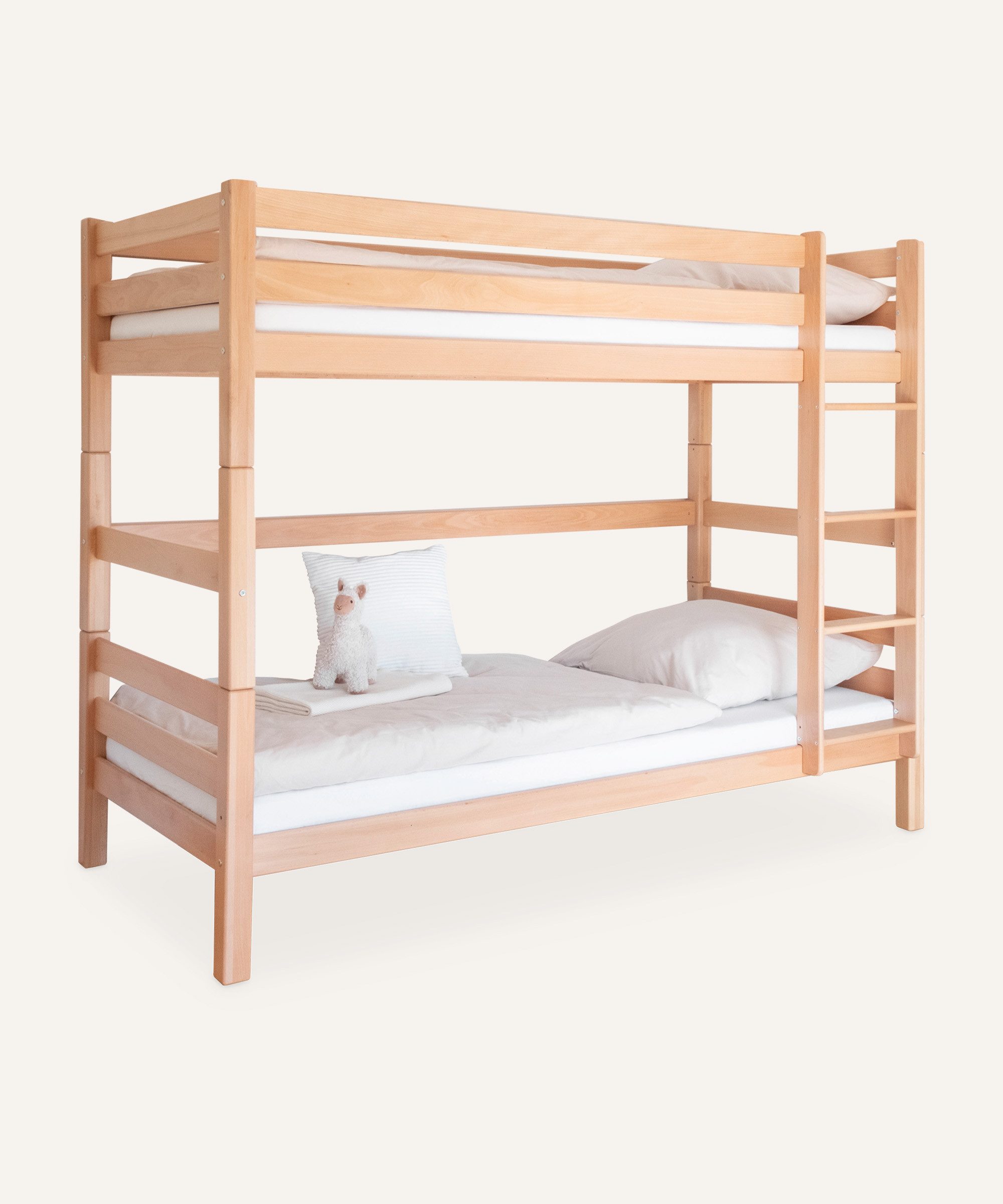 Ehrenkind Etagenbett Buche, Nachhaltiges Holz Etagenbett Kinder, Hochbett 90x200