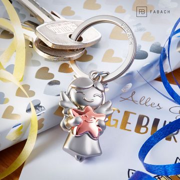 FABACH Schlüsselanhänger Schutzengel "Star" mit Stern - Weihnachtsengel Glücksbringer Geschenk