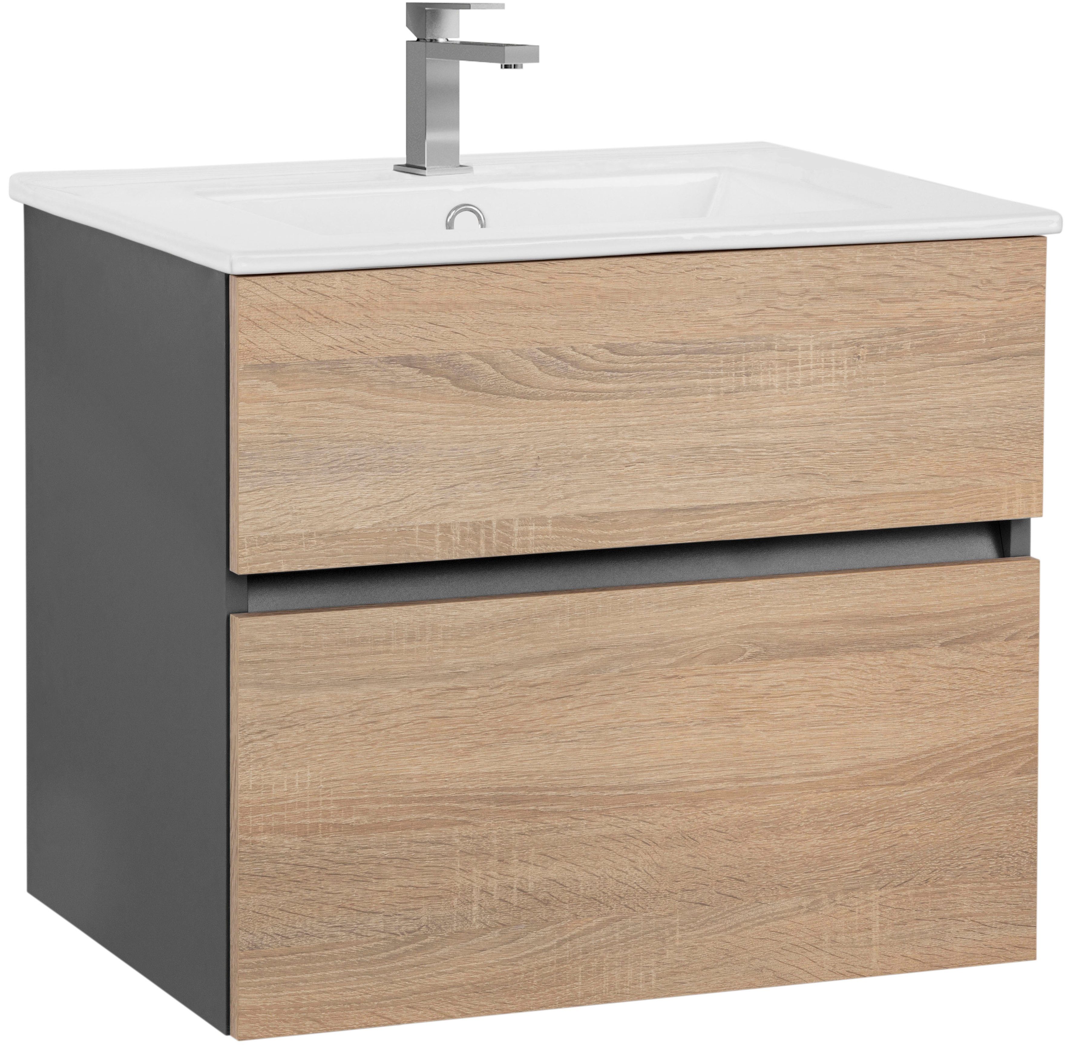 Home affaire Waschtisch Wisla, Waschplatz, Badezimmerschrank (Set, 2-St., W günstig online kaufen