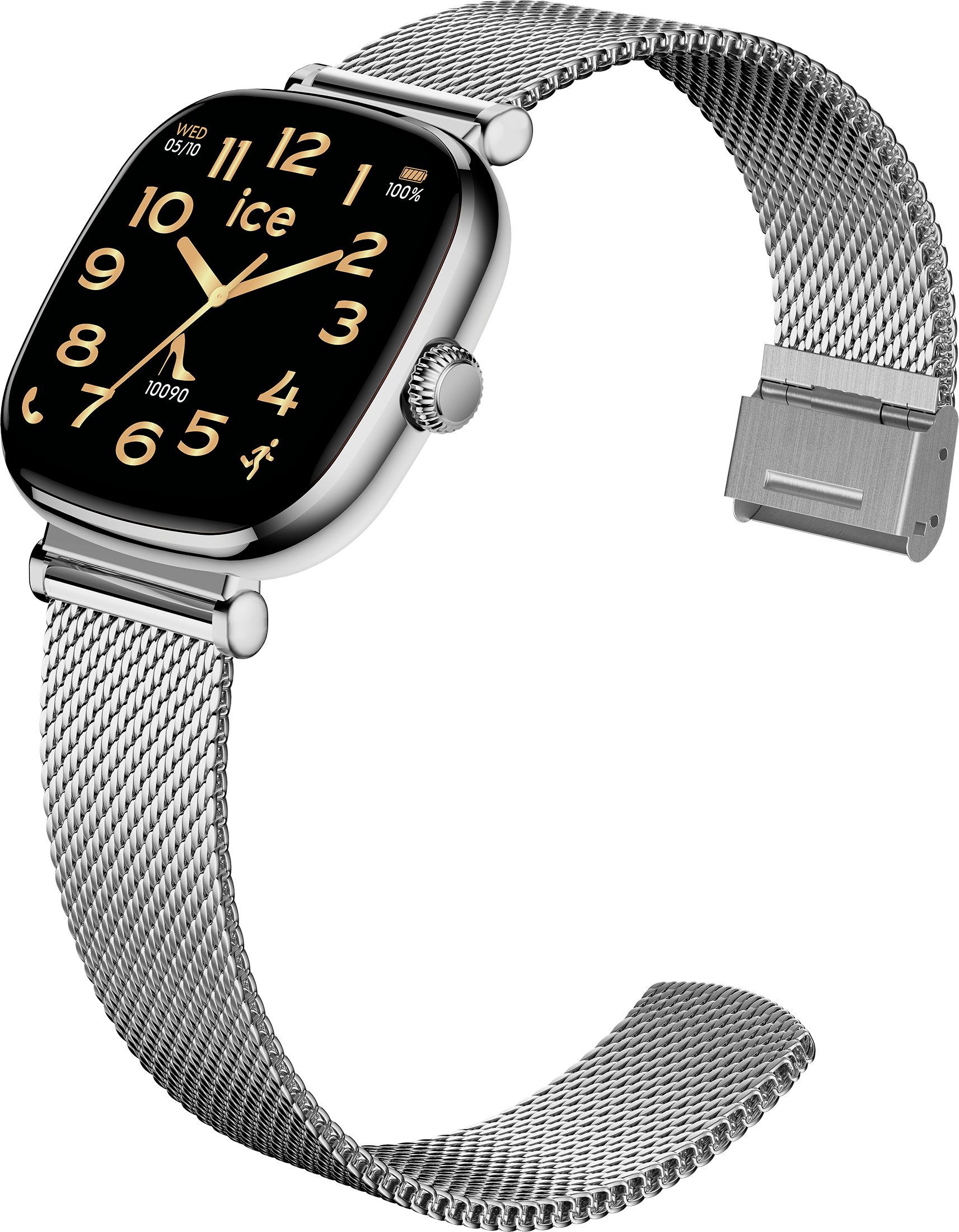 ice-watch Smartwatch, Armbanduhr, Damenuhr, Lederarmband, Bluetooth, digital