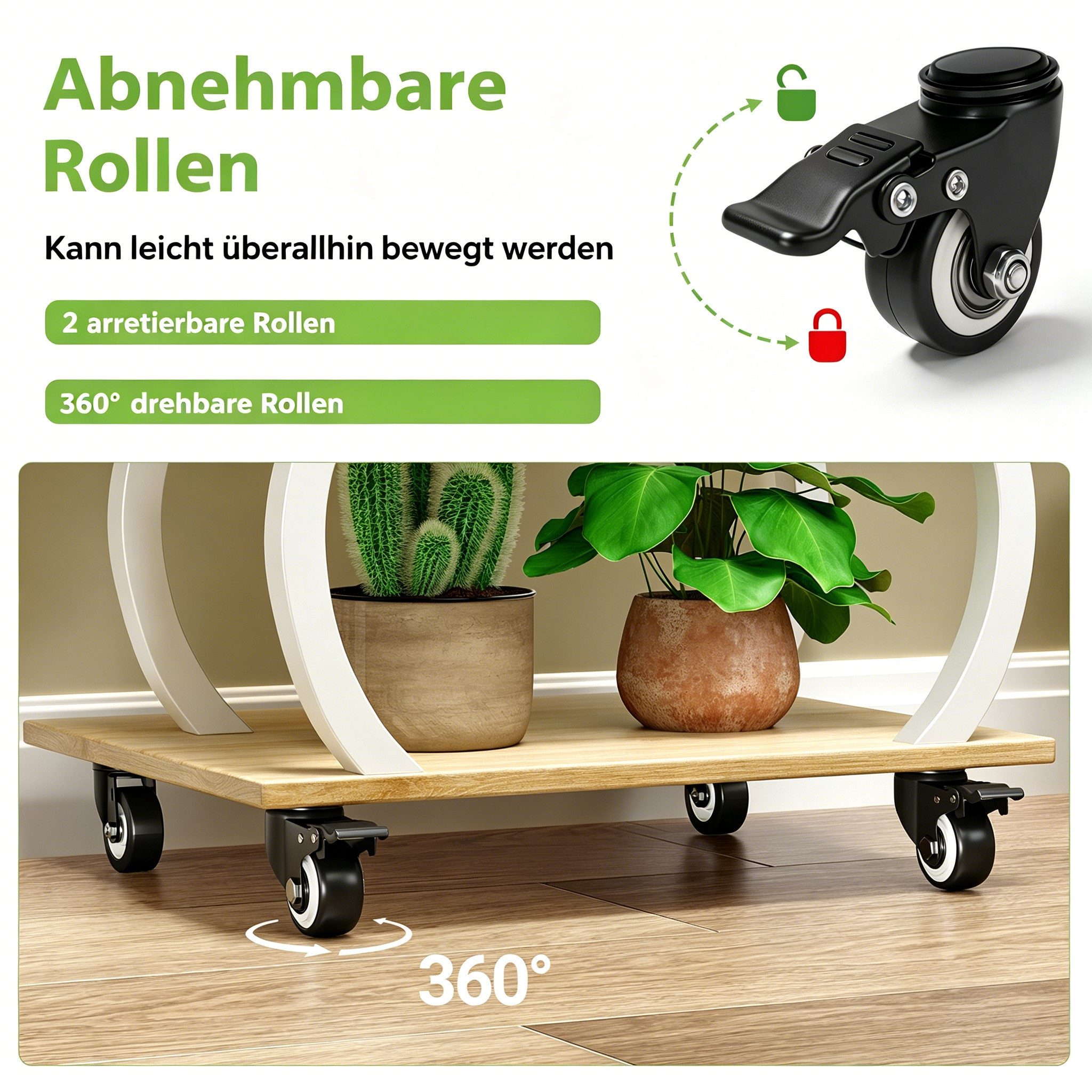 LALAHO Blumenständer Blumenständer mit Wachstumslicht – Bild 5 von 5