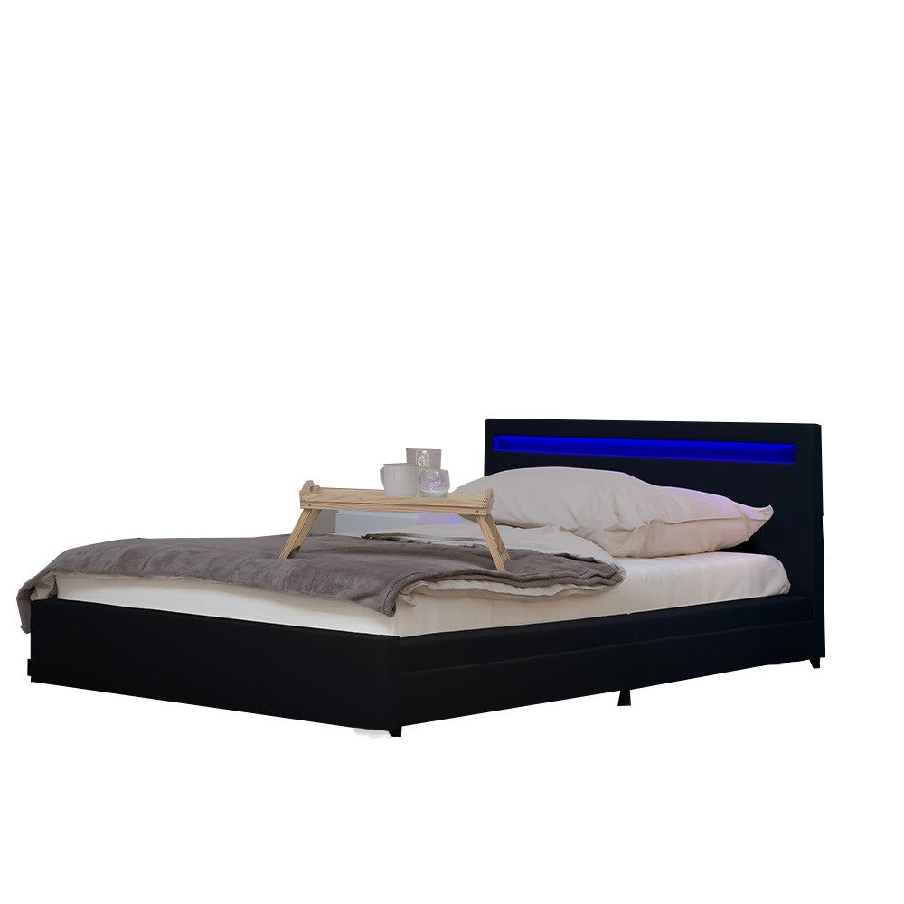 HOME DELUXE Bett LED Bett NUBE mit Schubladen (Set, 2-tlg., bett mit Schubl günstig online kaufen