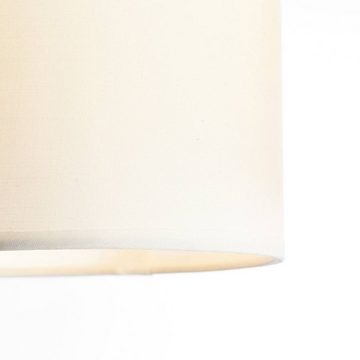 Brilliant Deckenstrahler Sandra, ohne Leuchtmittel, 27 cm Höhe, Ø 13,5 cm pro Schirm, G9, Metall/Textil, chrom/weiß