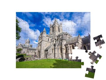 puzzleYOU Puzzle Dublin: Schöne Christ Church, Irland, 48 Puzzleteile, puzzleYOU-Kollektionen Dublin