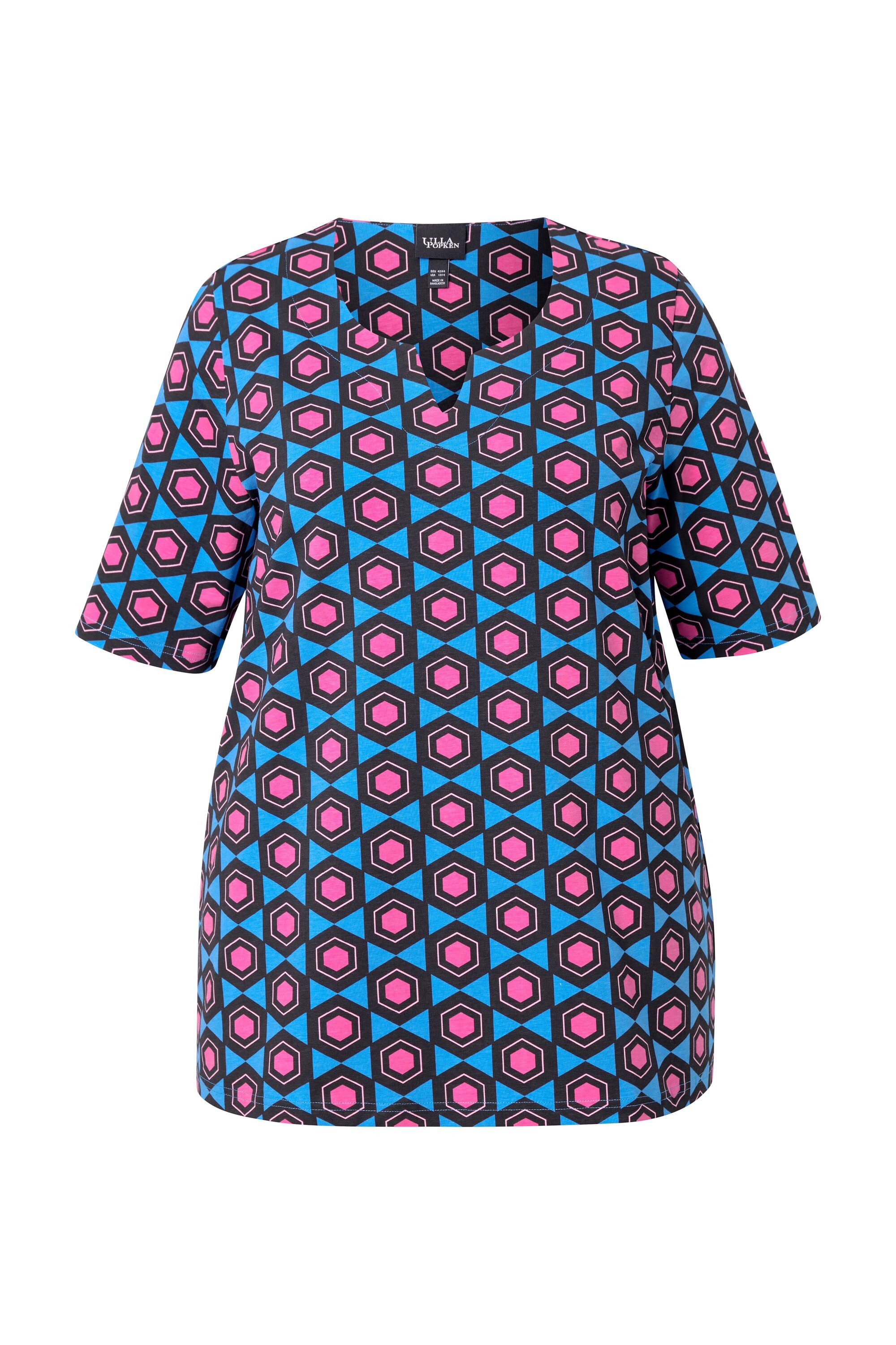 Ulla Popken T-Shirt T-Shirt grafischer Druck günstig online kaufen