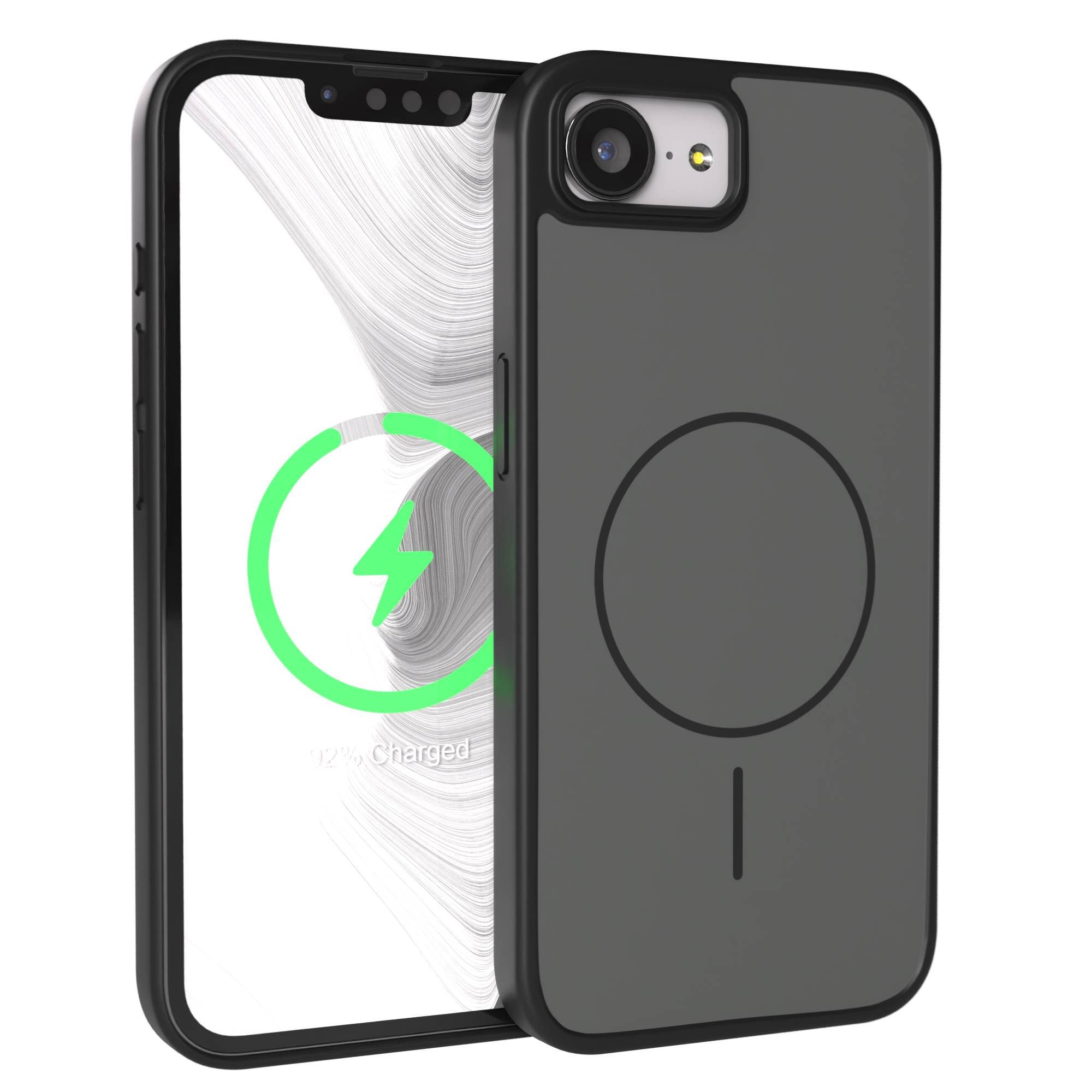 EAZY CASE Handyhülle Slim Outdoor MagSafe Case für Apple iPhone 16e 6,1 Zoll, Dünne Outdoor Hülle mit MagSafe & starkem Schutz in Schwarz