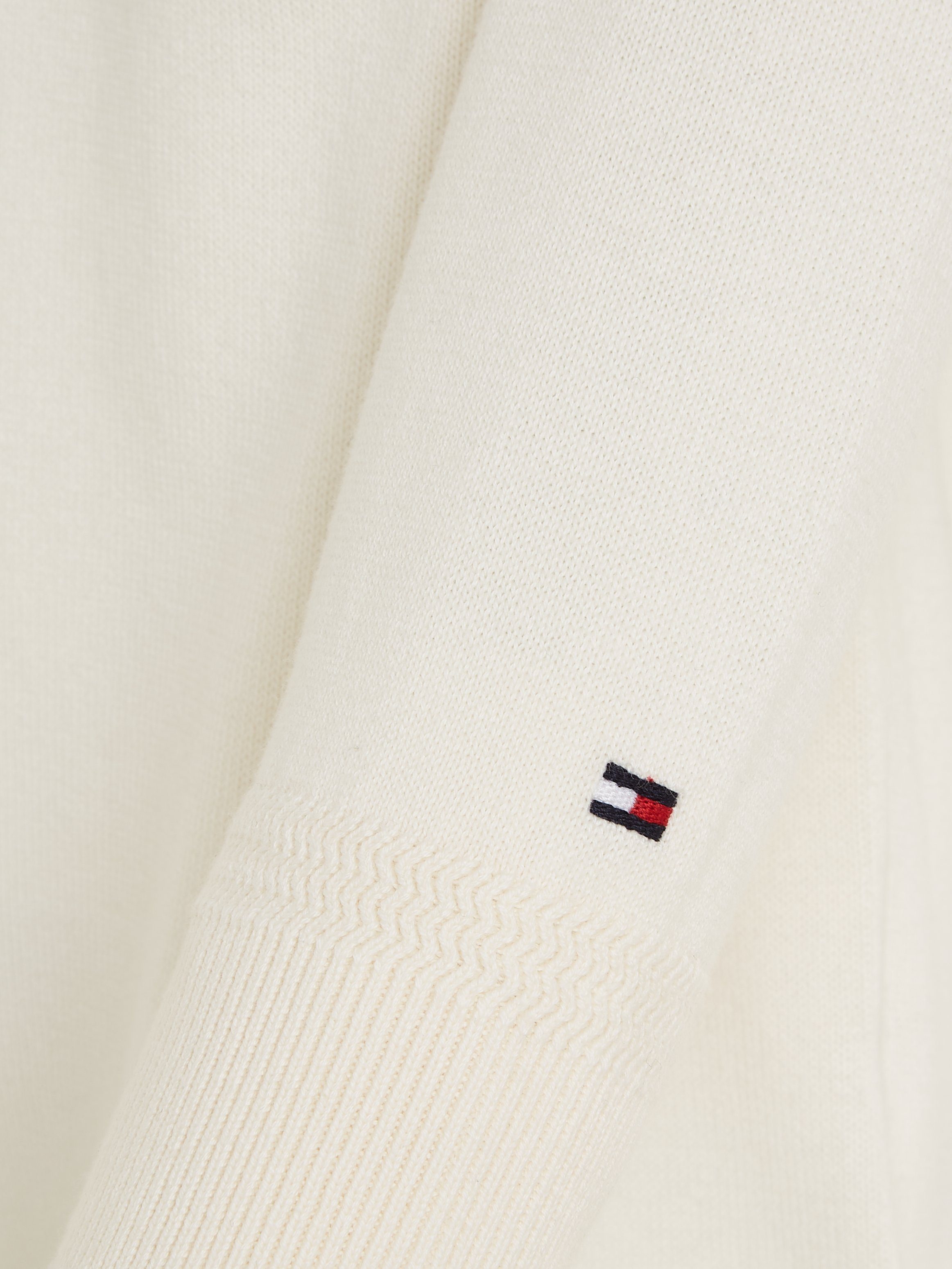 SWEATER MONOTYPE Hilfiger Logostickerei großer Strickpullover Tommy calico mit