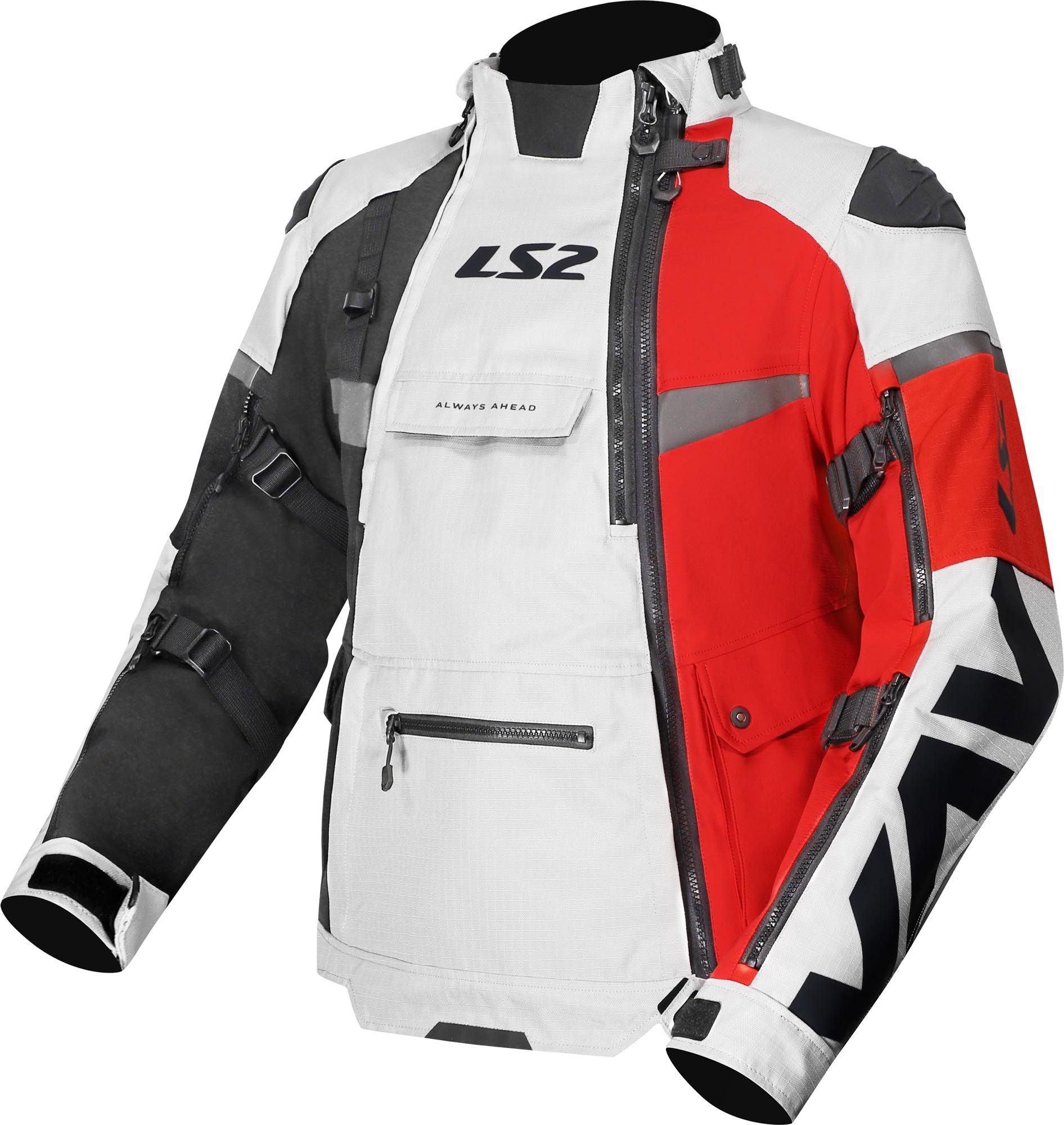 LS2 Motorradjacke X-Master wasserdichte Motorrad-Textiljacke Ellenbogenprotektoren enthalten,Schulterprotektoren enthalten,was