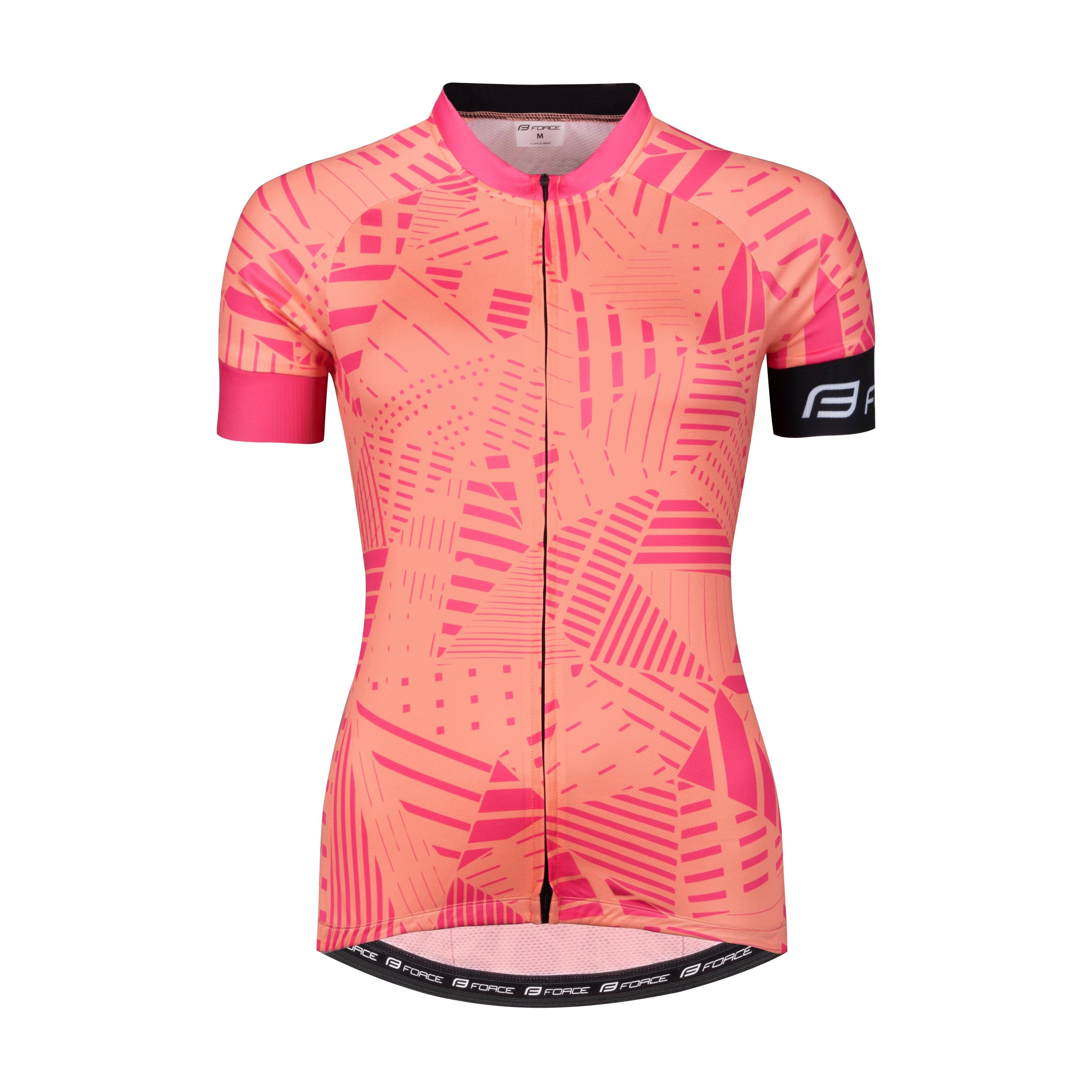 FORCE Radtrikot Jersey FORCE SHARD LADY kurzarm, Aprikot