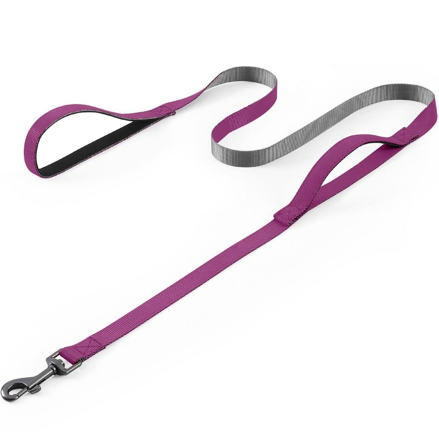 LuxusKollektion Schleppleine Hundeleine Trainingsleine Schlepp 1.5m Violett, Textil