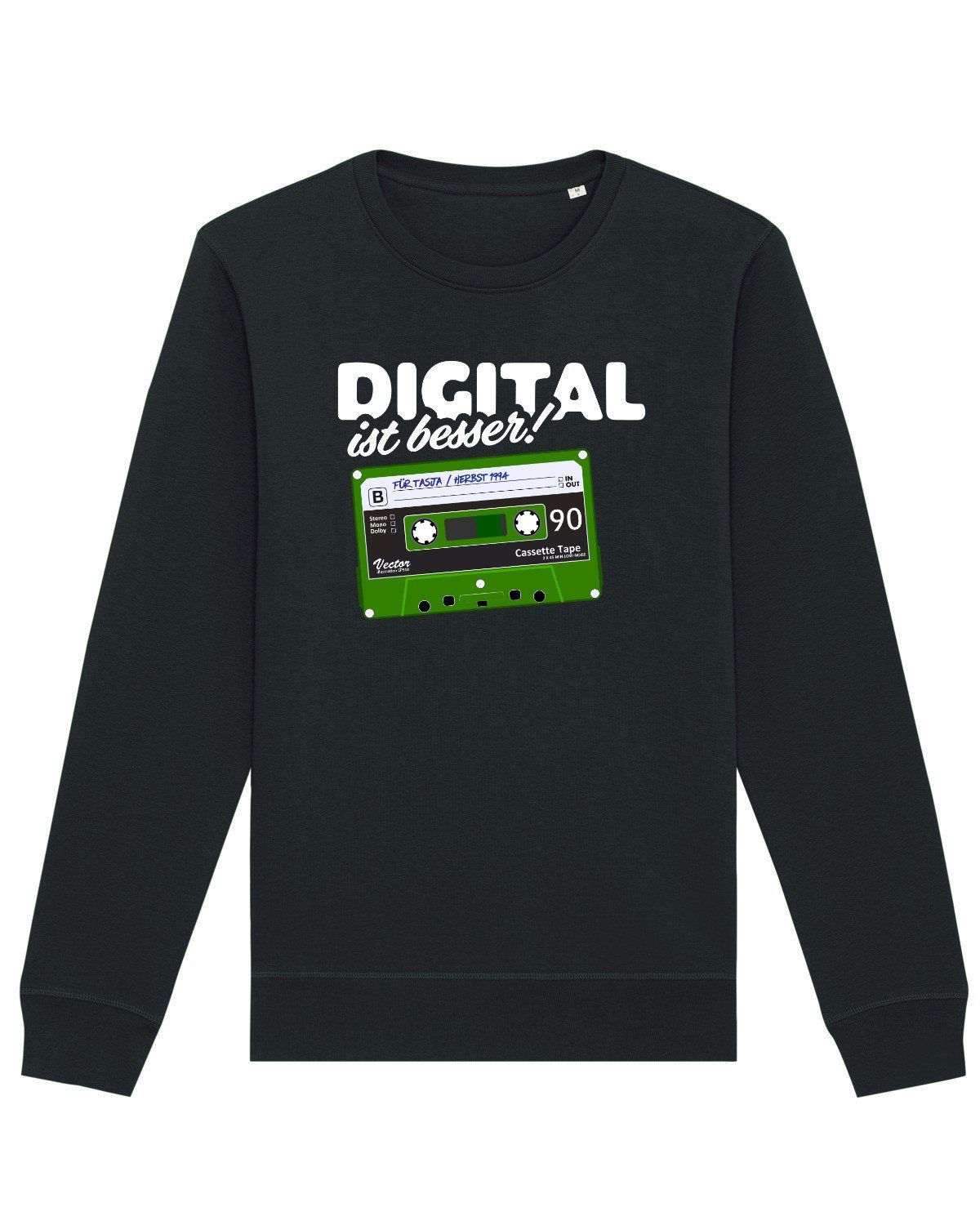 wat? Apparel Sweatshirt Digital ist besser (1-tlg) schwarz