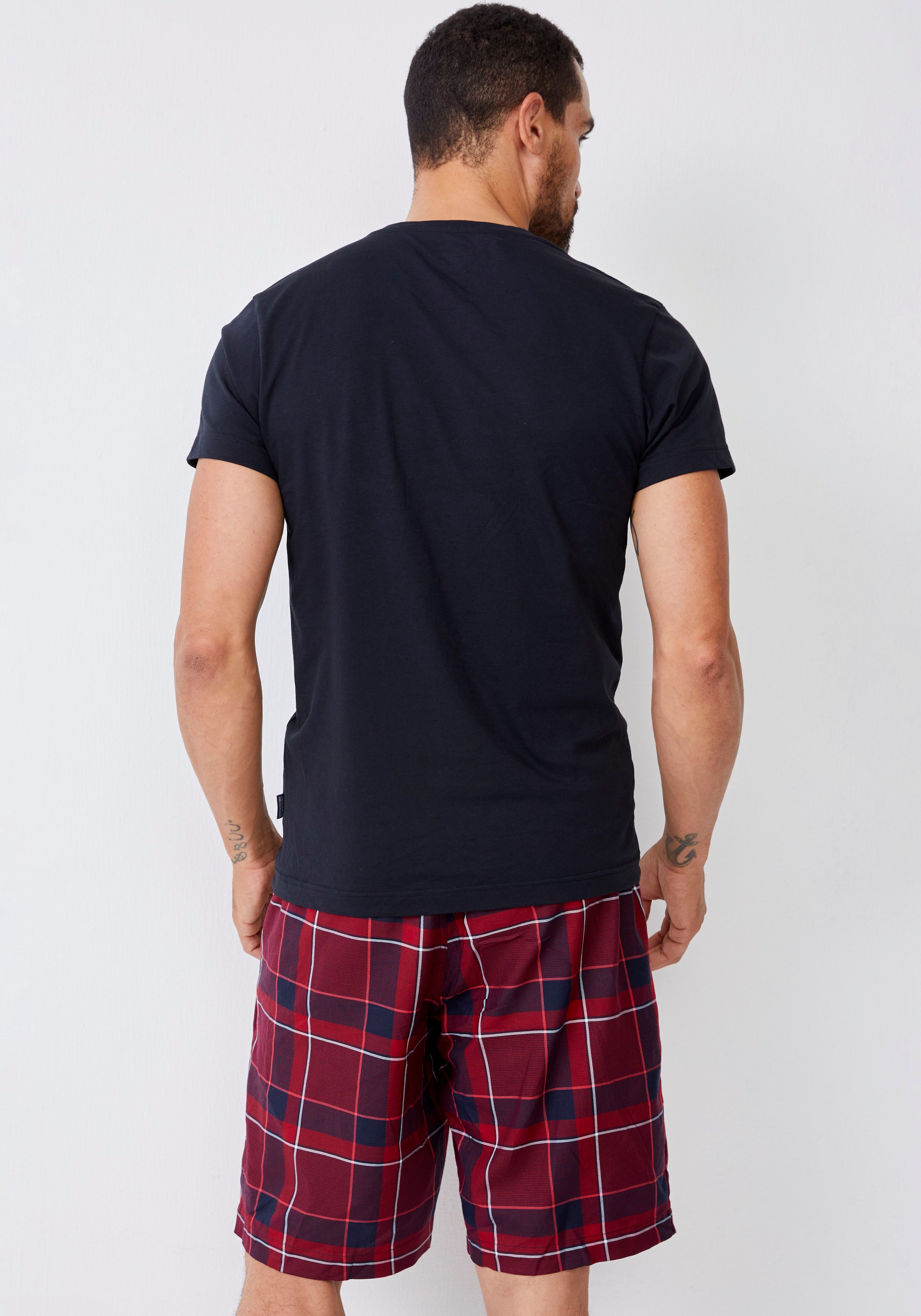 Jockey V-Shirt American V-Neck Shirt (2er Pack) lockere Passform, flache Nähte, kurze Ärmel, weich