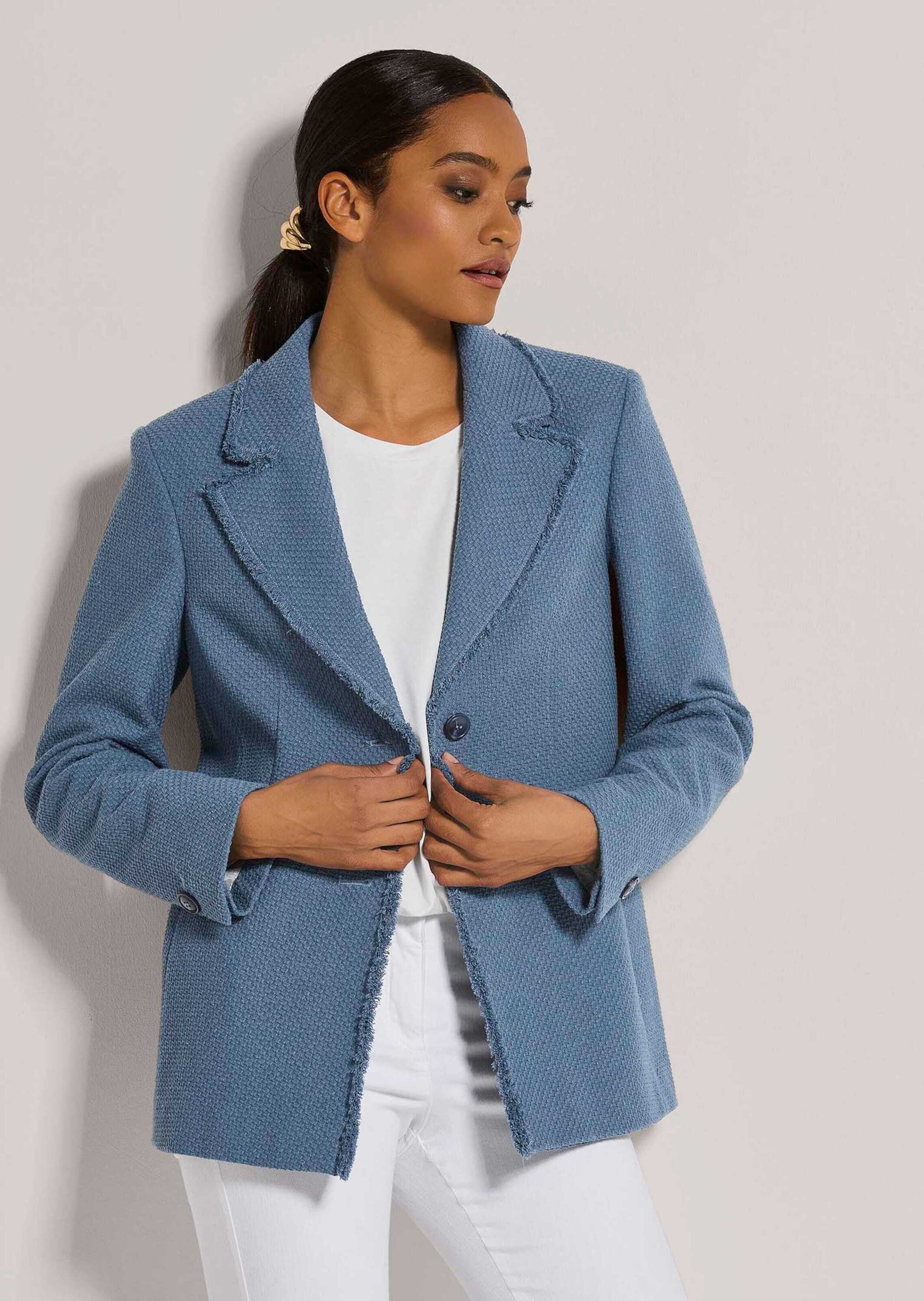 Kurzblazer Longblazer mit Struktur
