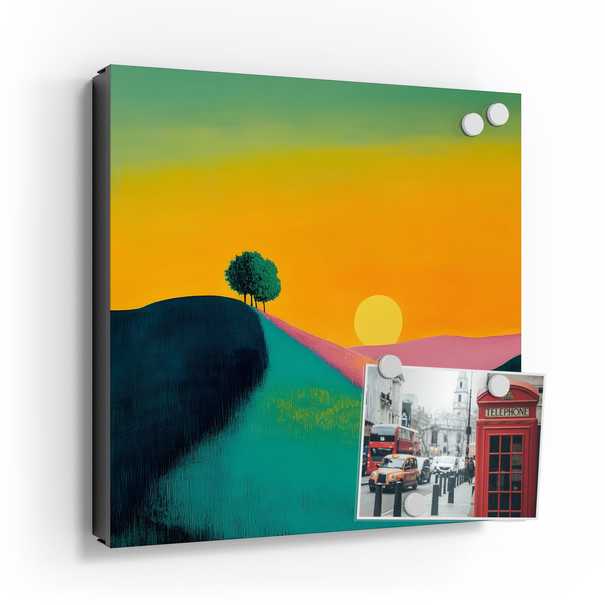 DEQORI Schlüsselkasten 'Hügel der Harmonie', Schlüsselbox modern Schlüsselschrank magnetisch Schlüssel Kasten Box