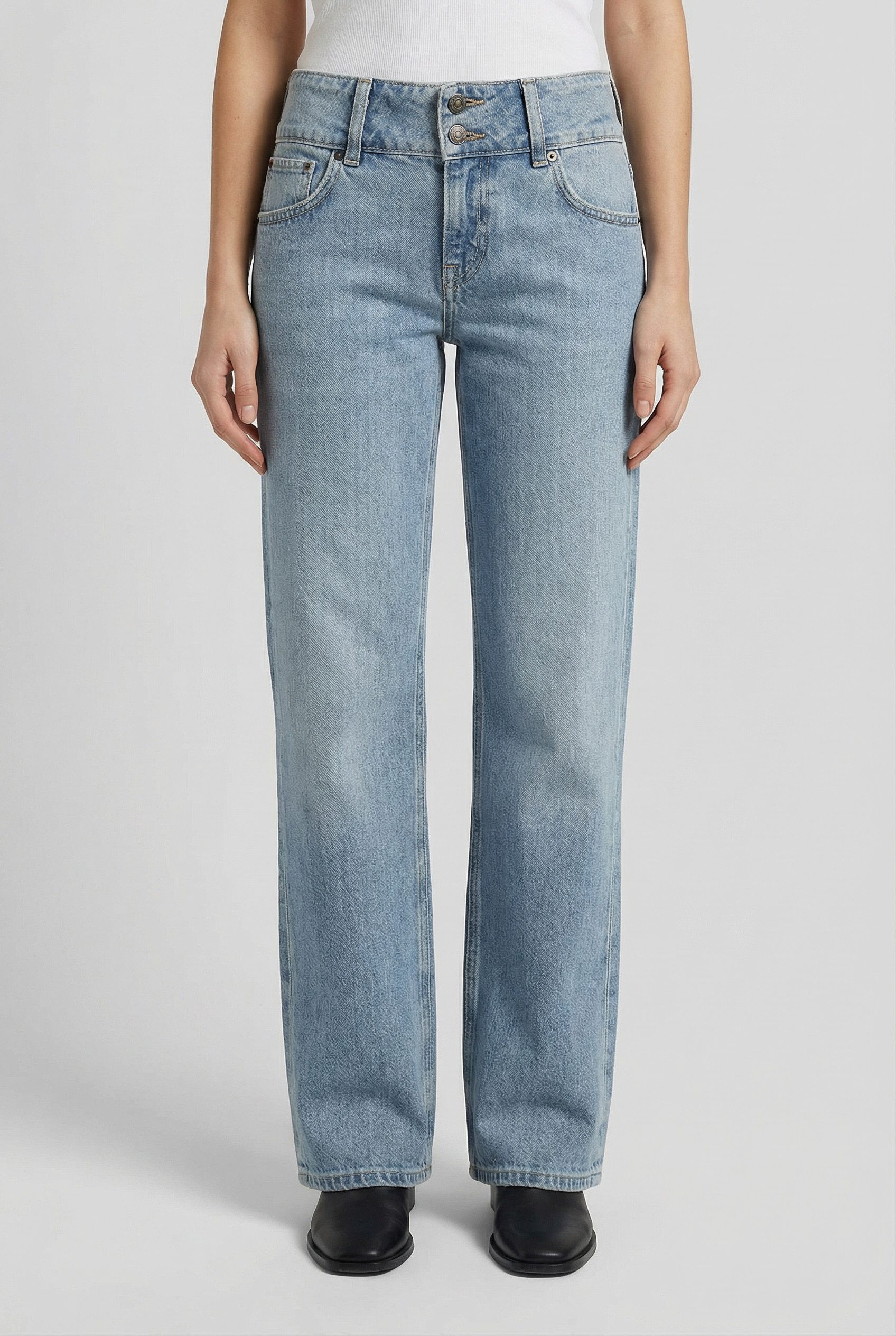 Pepe Jeans Gerade Jeans STRAIGHT JEANS LW mit doppeltem Knopfverschluss günstig online kaufen