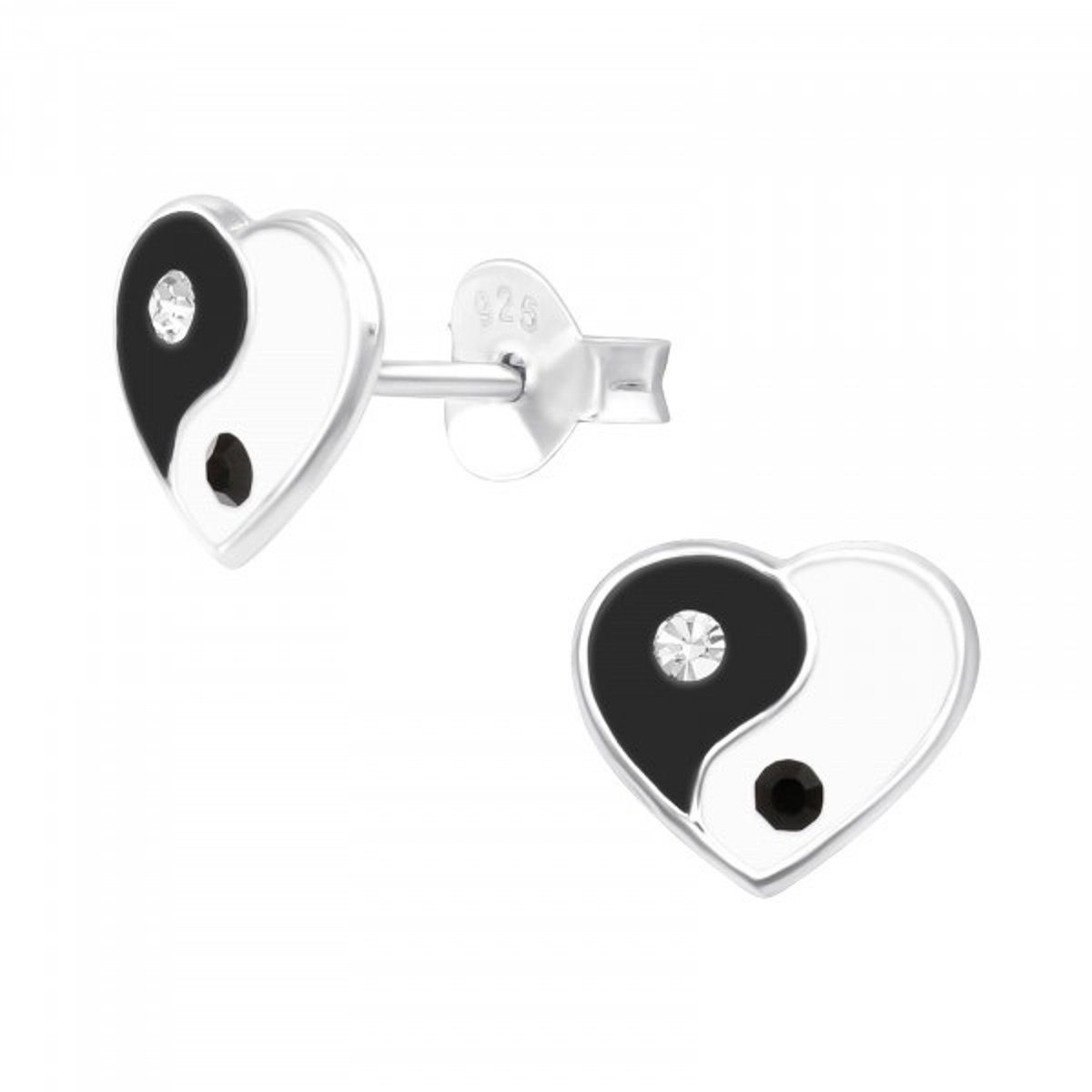ALEXANDER YORK Paar Ohrstecker YIN YANG Herz, 2-tlg., 925 Sterling Silber günstig online kaufen