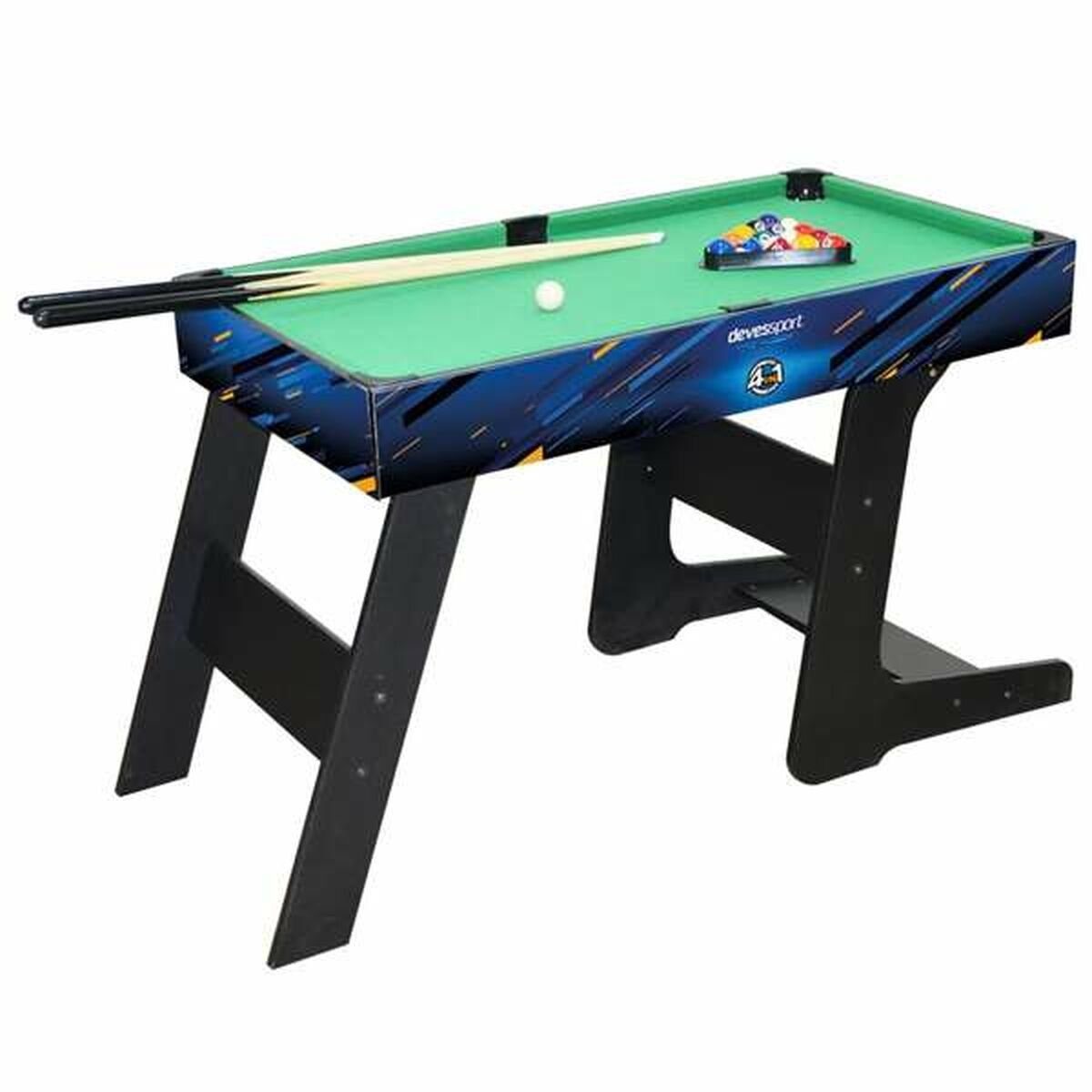 Bigbuy Tischfußballspiel Multispiel-Tisch Biegsam 4 in 1 Holz MDF 115,5x63x16,8 cm