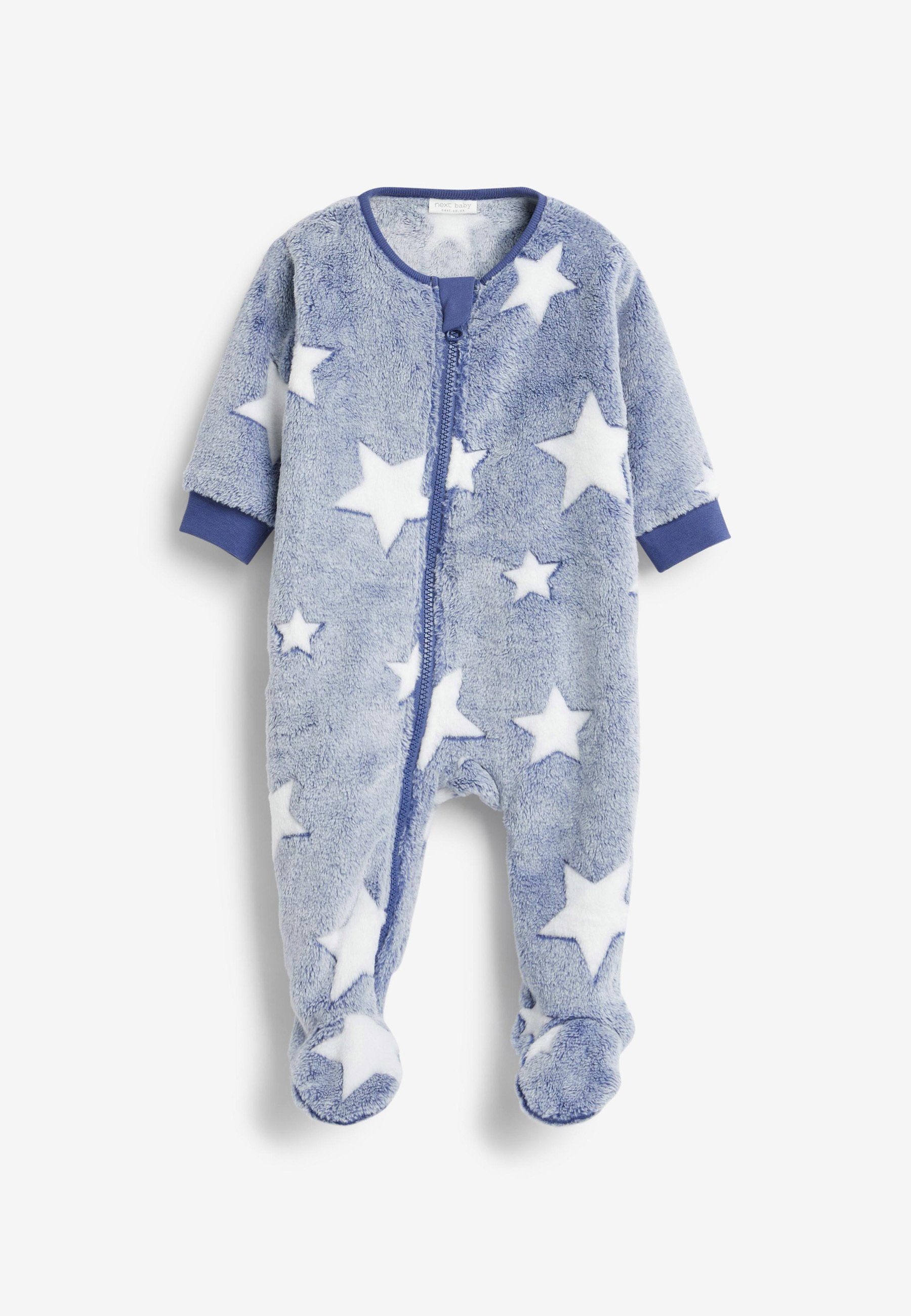 Next Schlafoverall Babyschlafanzug aus Fleece (1-tlg) Blue Star