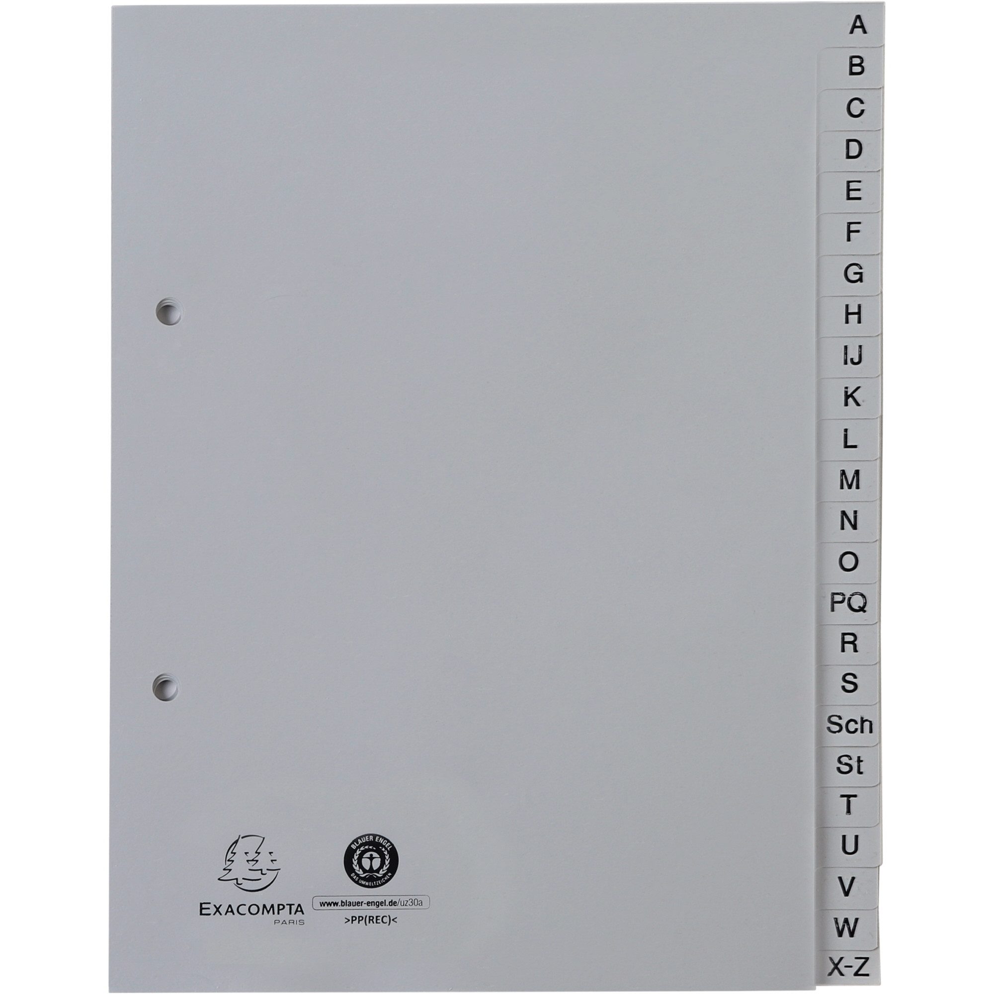 EXACOMPTA Aktenordner Register 1743B A5 PP A-Z grau