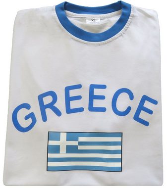 Sonia Originelli T-Shirt Fan-Shirt "Greece" Unisex Fußball WM EM Herren T-Shirt