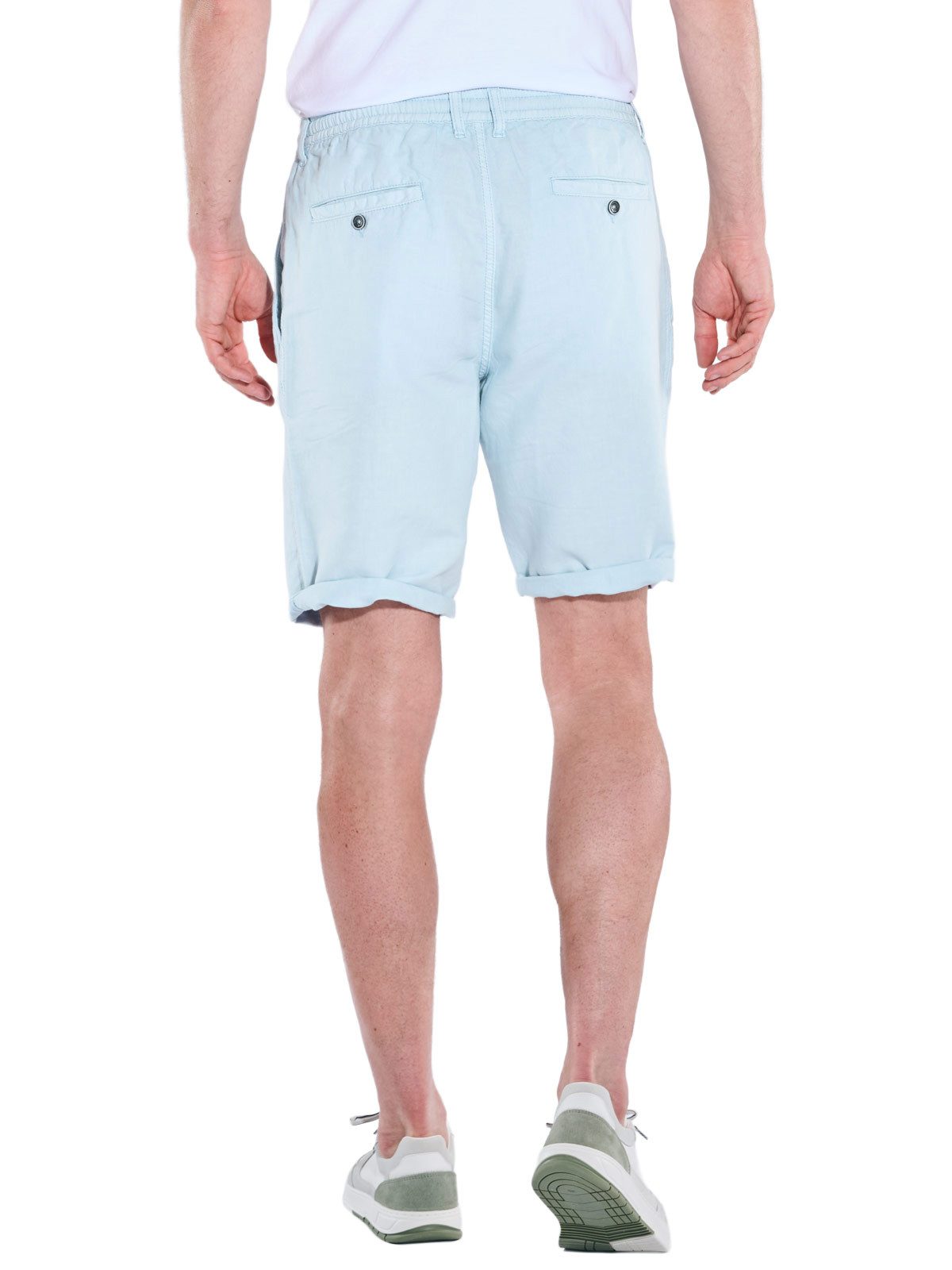Engbers Bermudas Herren Chino-Bermuda mit Tunnelzug, Hellblau
