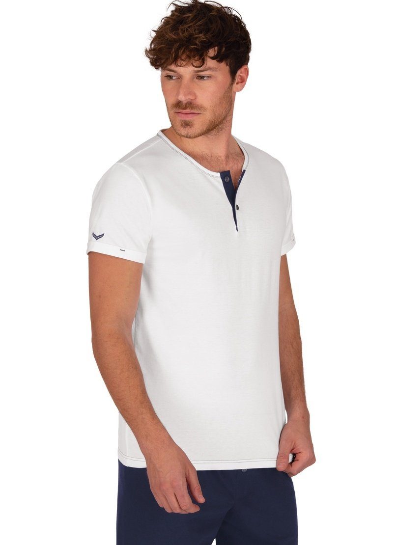 Trigema T-Shirt "TRIGEMA T-Shirt Knopfleiste aus Biobaumwolle", (1 tlg.) günstig online kaufen