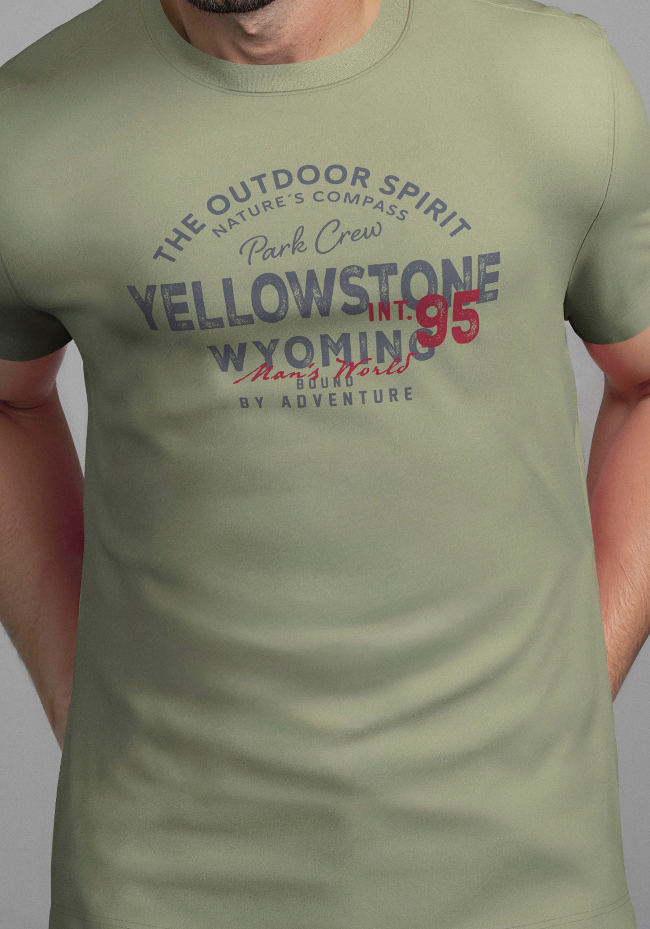 Man's World Rundhalsshirt Neue Kollektion! mit Print
