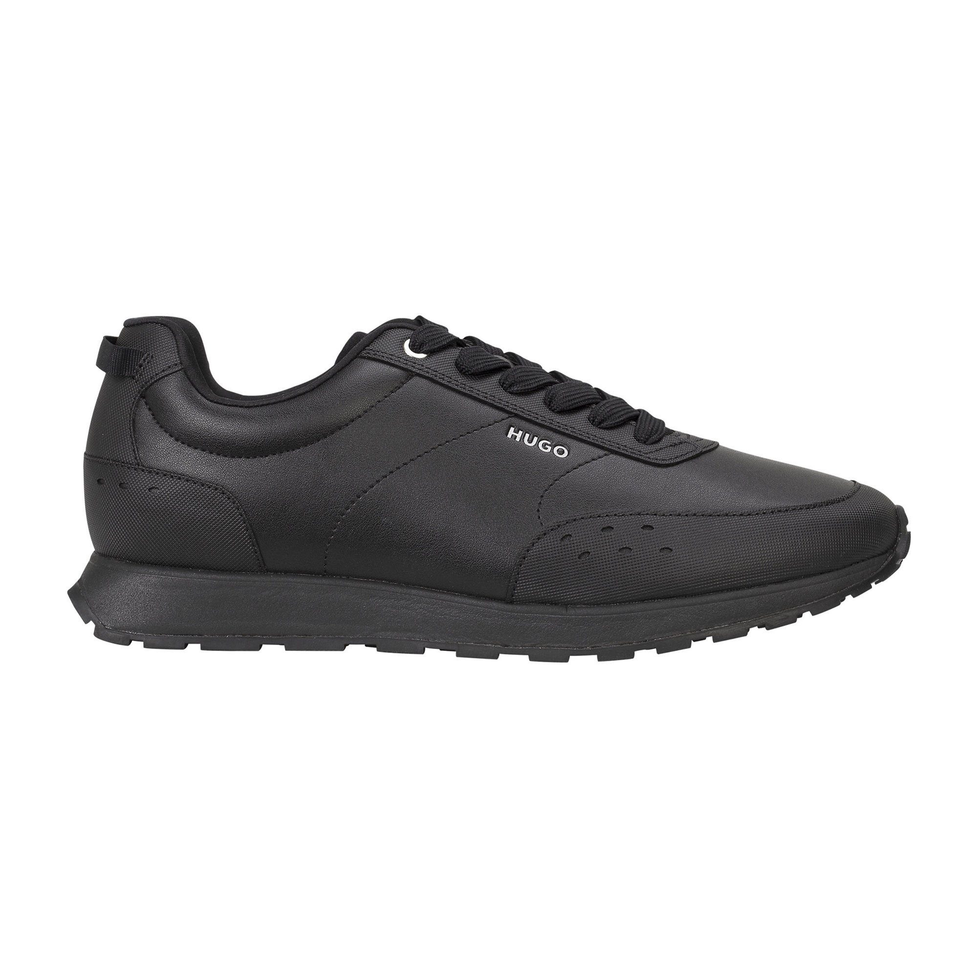 Hugo icelin runn logo trainers in black | ASOS
