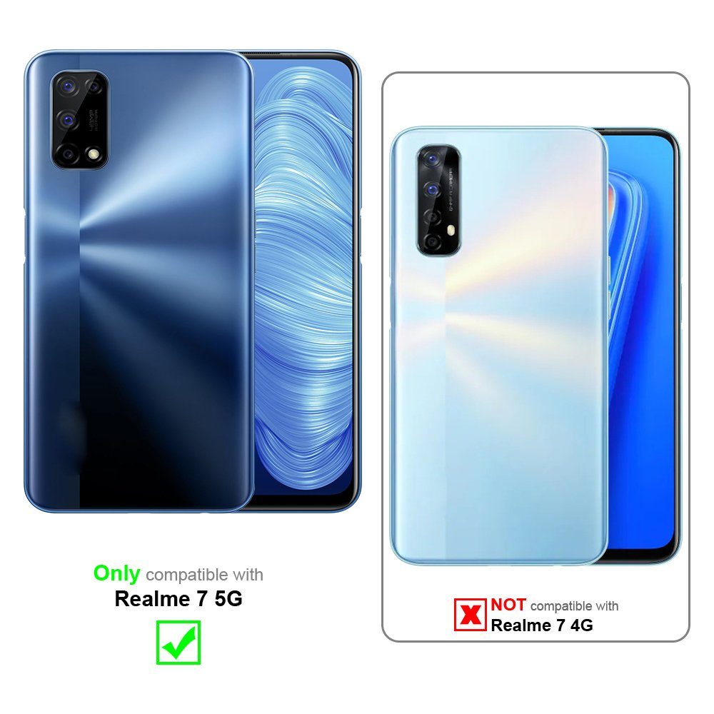 Cadorabo Handyhülle für Realme 7 5G Hülle Realme 7 5G, Flexible Hülle TPU Silikon Schutzhülle Back Cover Case