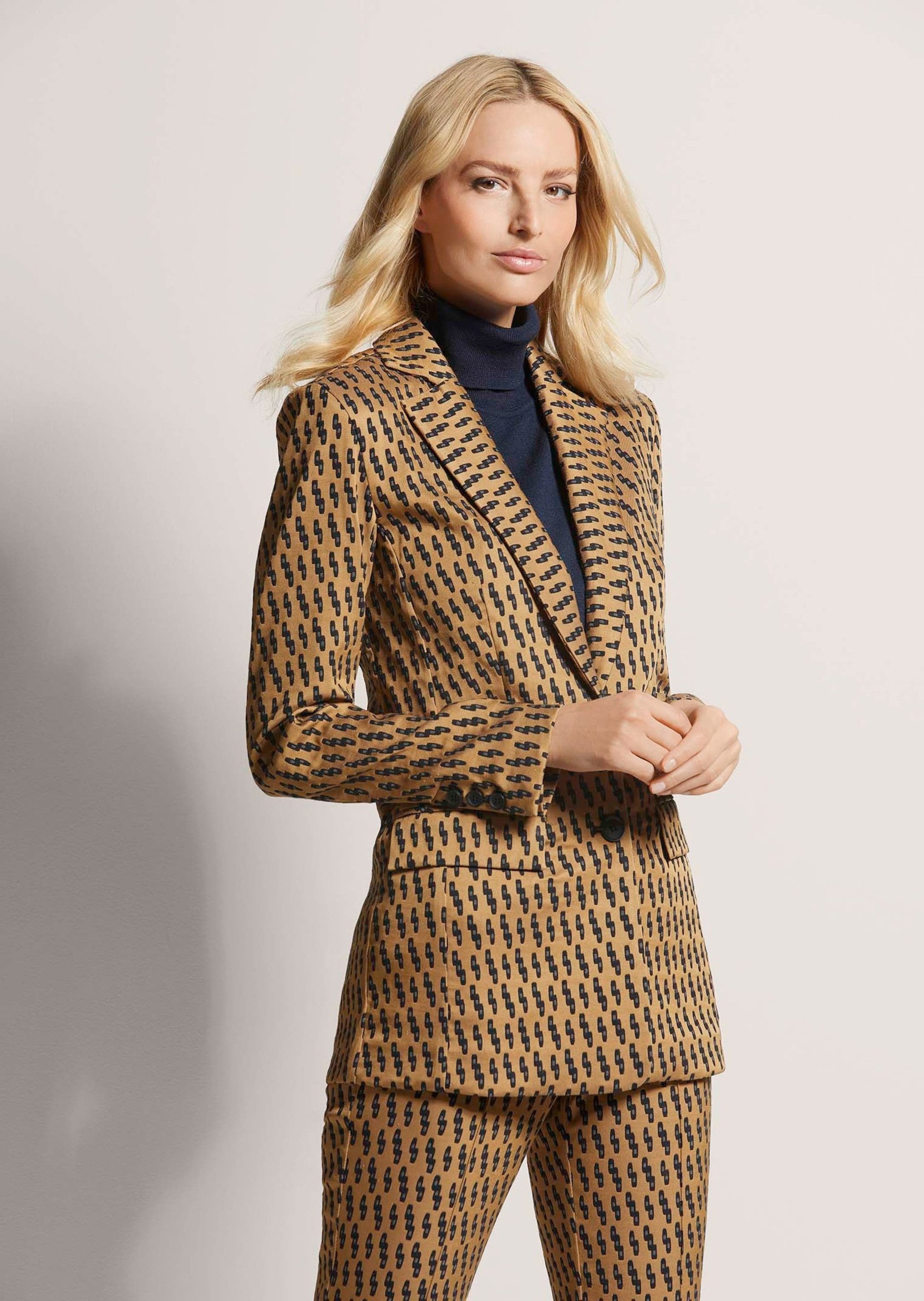 Kurzblazer Langer Jersey-Blazer