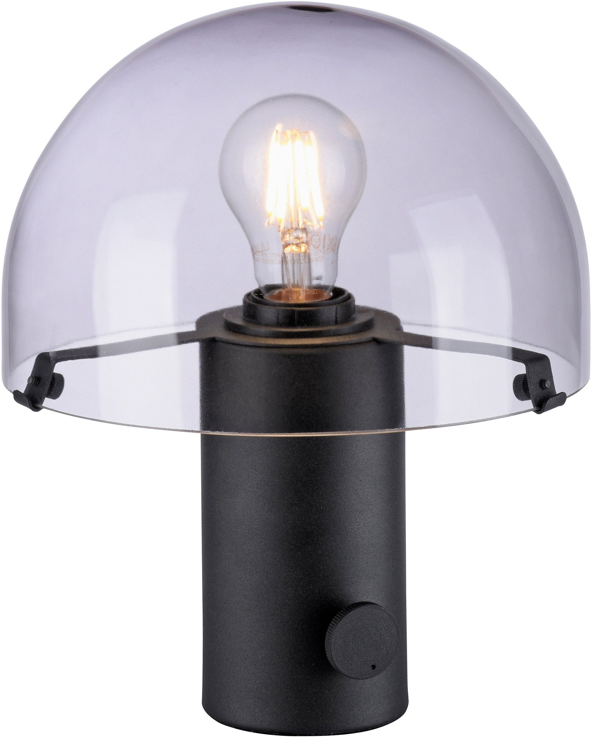 E27, Pilzlampe skandinavisch Ein-/Ausschalter, Tischleuchte Drehschalter, Tischlampe andas ohne Skickja, Leuchtmittel,
