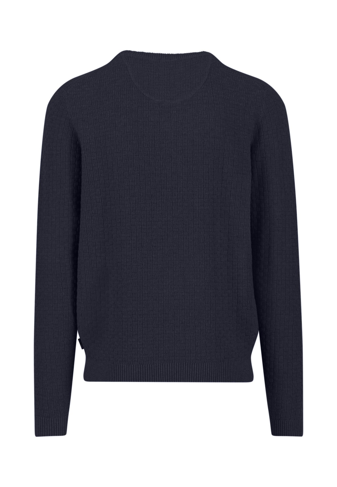 FYNCH-HATTON Strickpullover O-Neck, structure navy günstig online kaufen