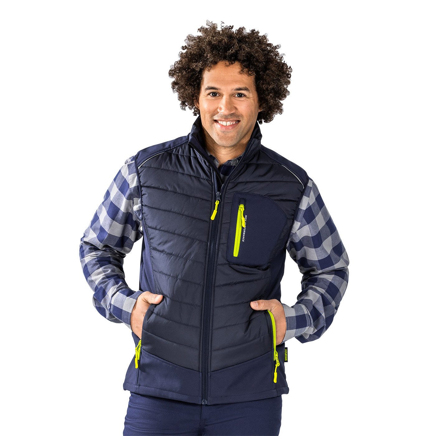 Planam Funktionsweste PLANAM Arbeitsweste/Winterweste Stretchline Seitentasche