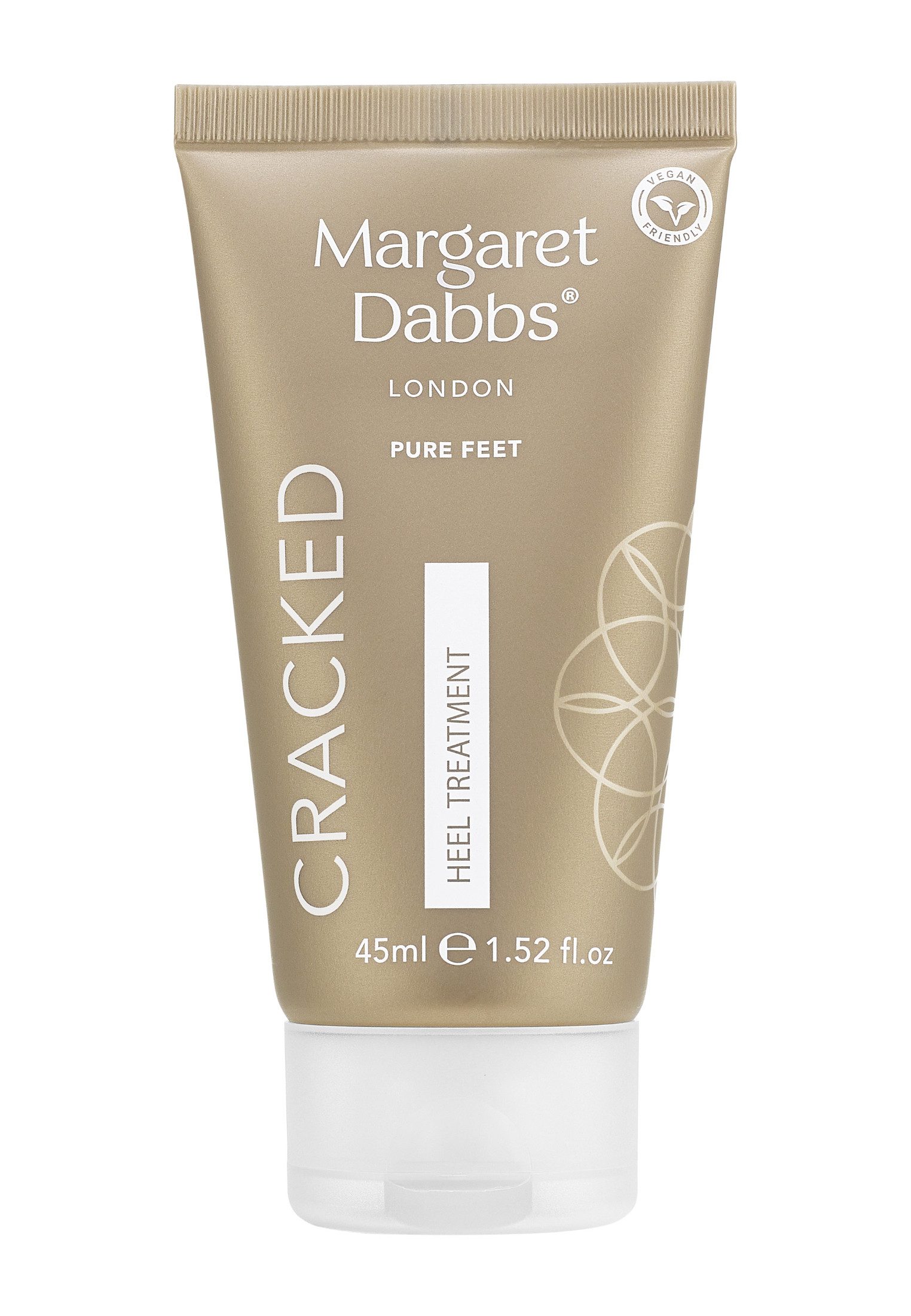 Margaret Dabbs Fußlotion Margaret Dabbs Fußpflege Beseitigt Risse in der Haut der Füße. Lindert die mit rissiger Haut verbundenen Schmerzen schon bei der ersten Anwendung. Macht die Füße sofort angenehmer. Shea- und Kakaobutter nähren die Haut und machen sie weich. Veganerfreundlich.