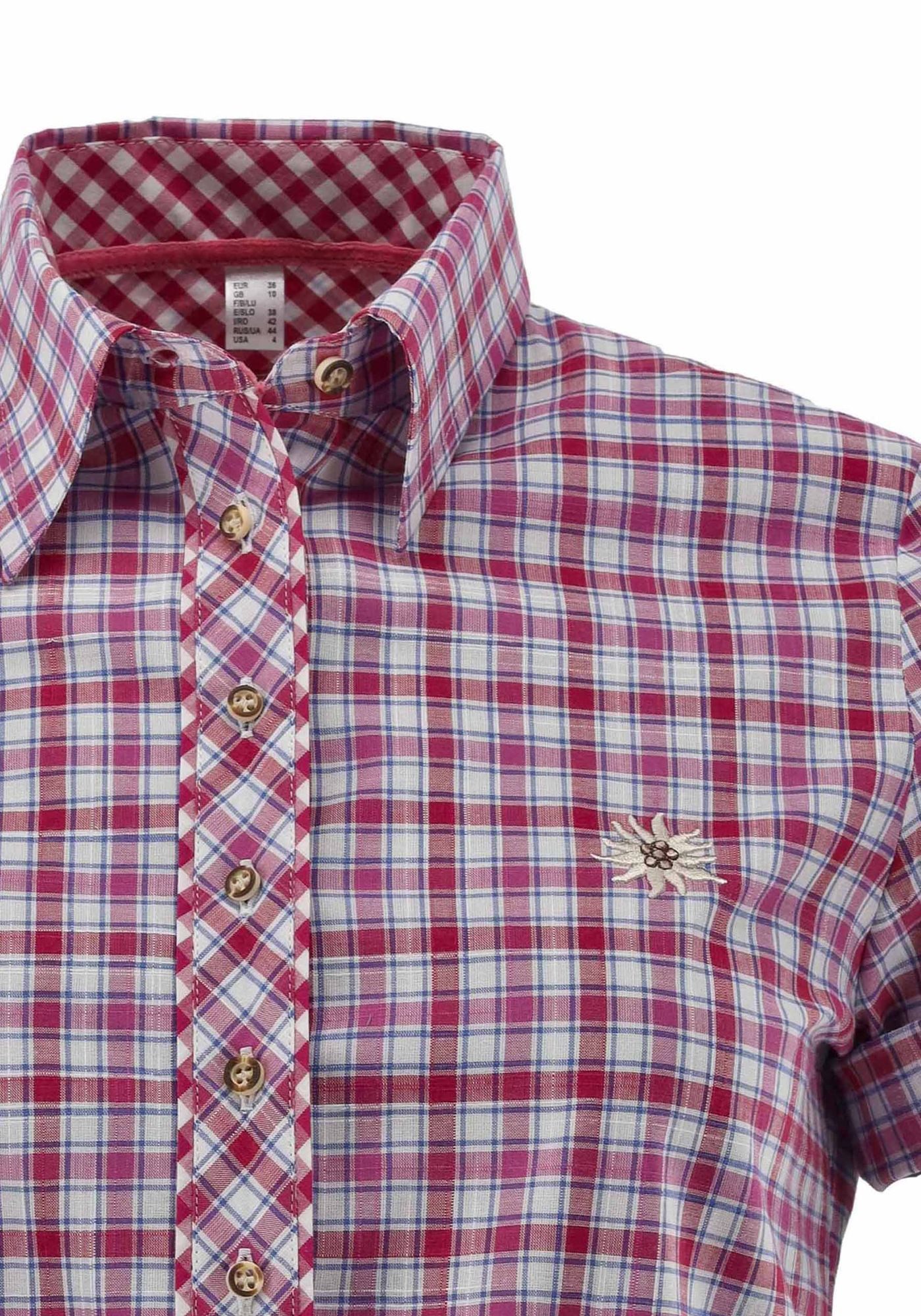 OS Trachten Trachtenbluse Qilari Tailliert