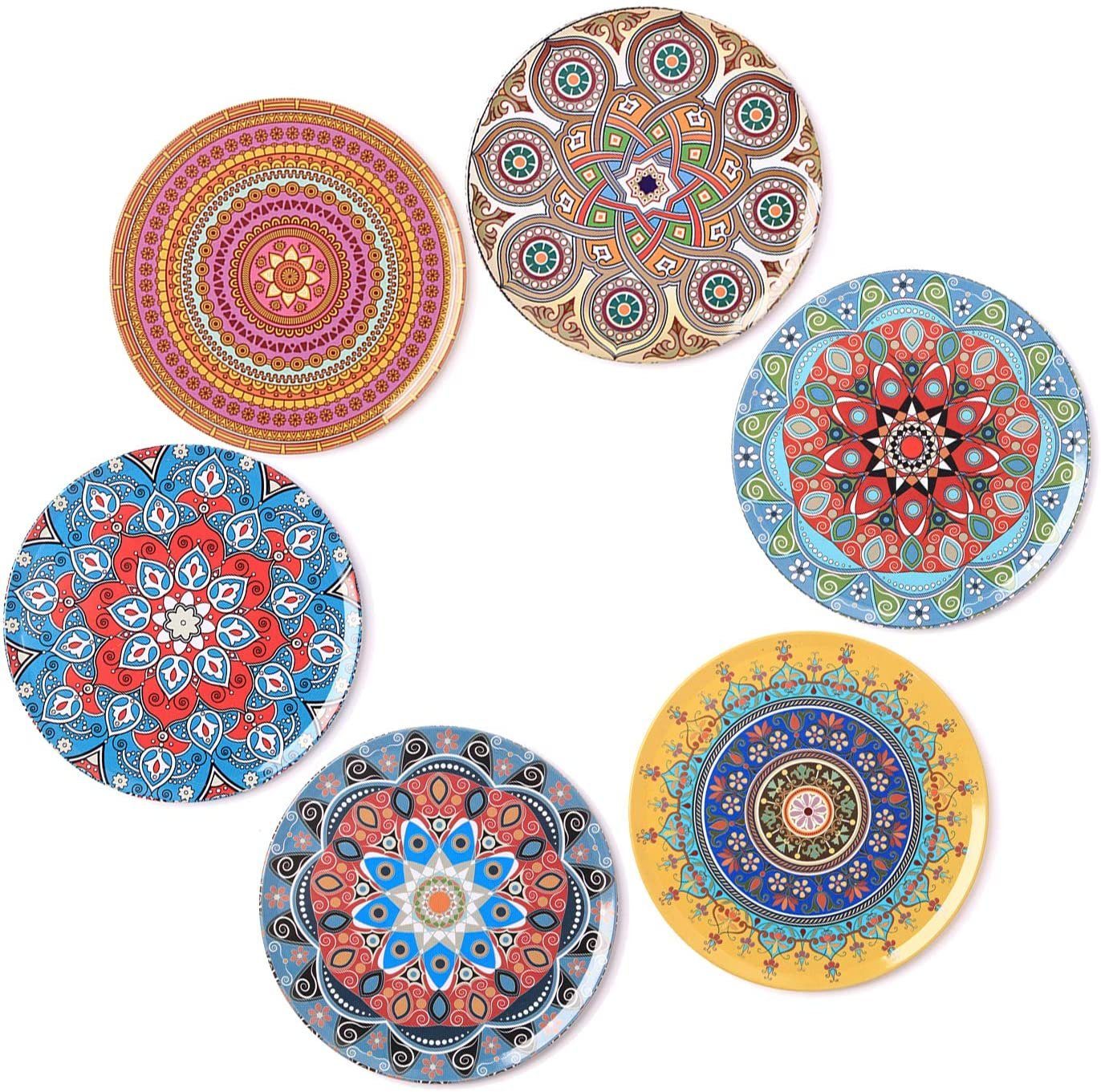 BOHORIA Getränkeuntersetzer BOHORIA® Premium Design Untersetzer (6er Set) - (rund, 9cm), Natur-Kork
