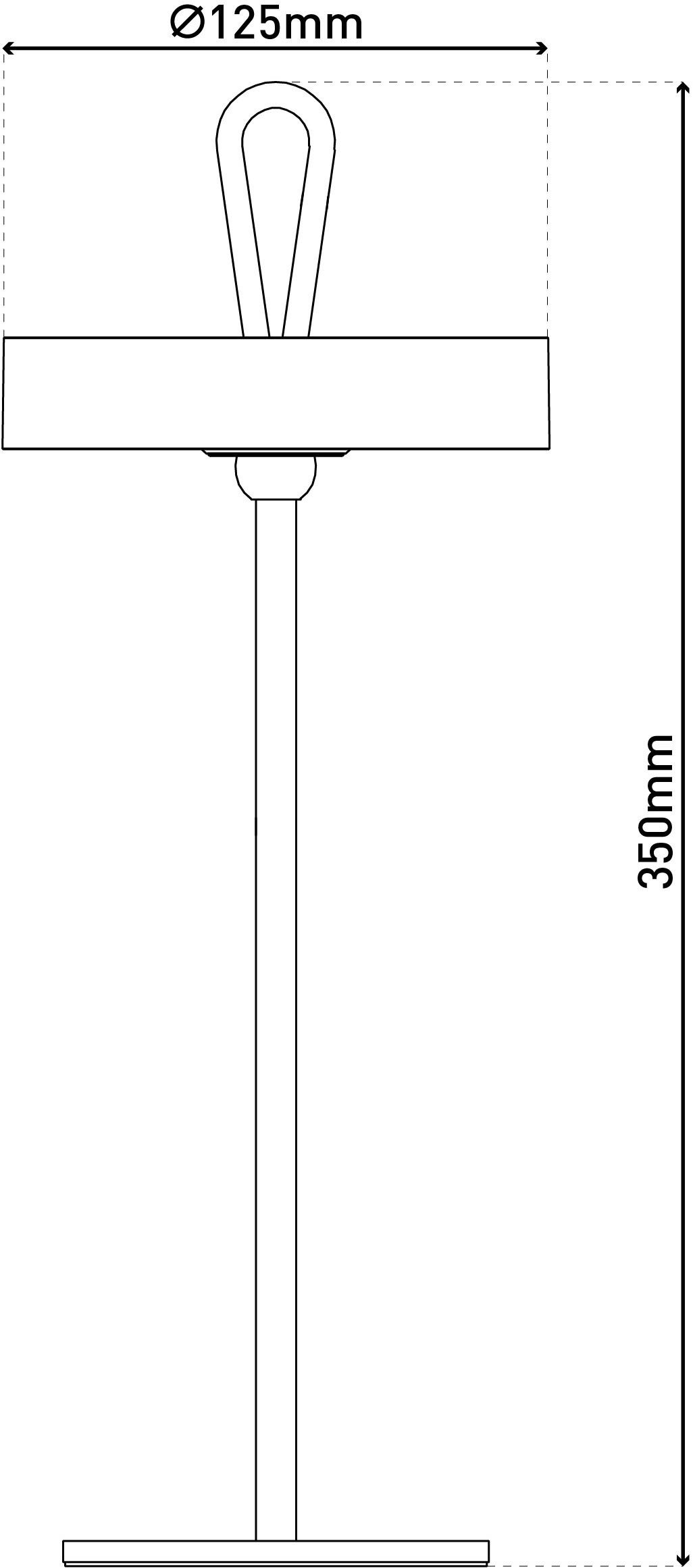 my home LED Tischleuchte Charmont mit Holzfuß, abnehmbares Kopfteil als Hängeleuchte verwendbar, Dimmfunktion, LED fest integriert, Warmweiß, aufladbar, inkl Akku + USB Kabel, Kopfteil magnetisch, abnehmbar, Holz