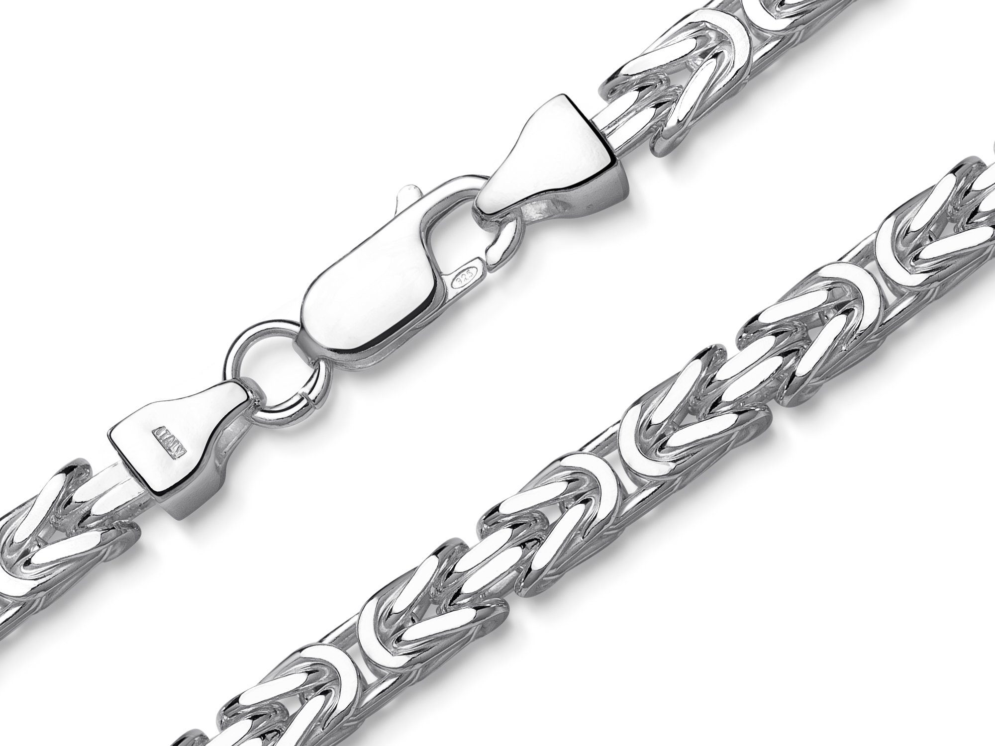 Silberarmband Königskette Silberkettenstore von Armband wählbar breit 17-25cm 4,5mm