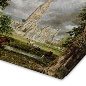 Posterlounge Leinwandbild John Constable, Kathedrale von Salisbury vom Gelände des Bischofs aus, 1822, Malerei