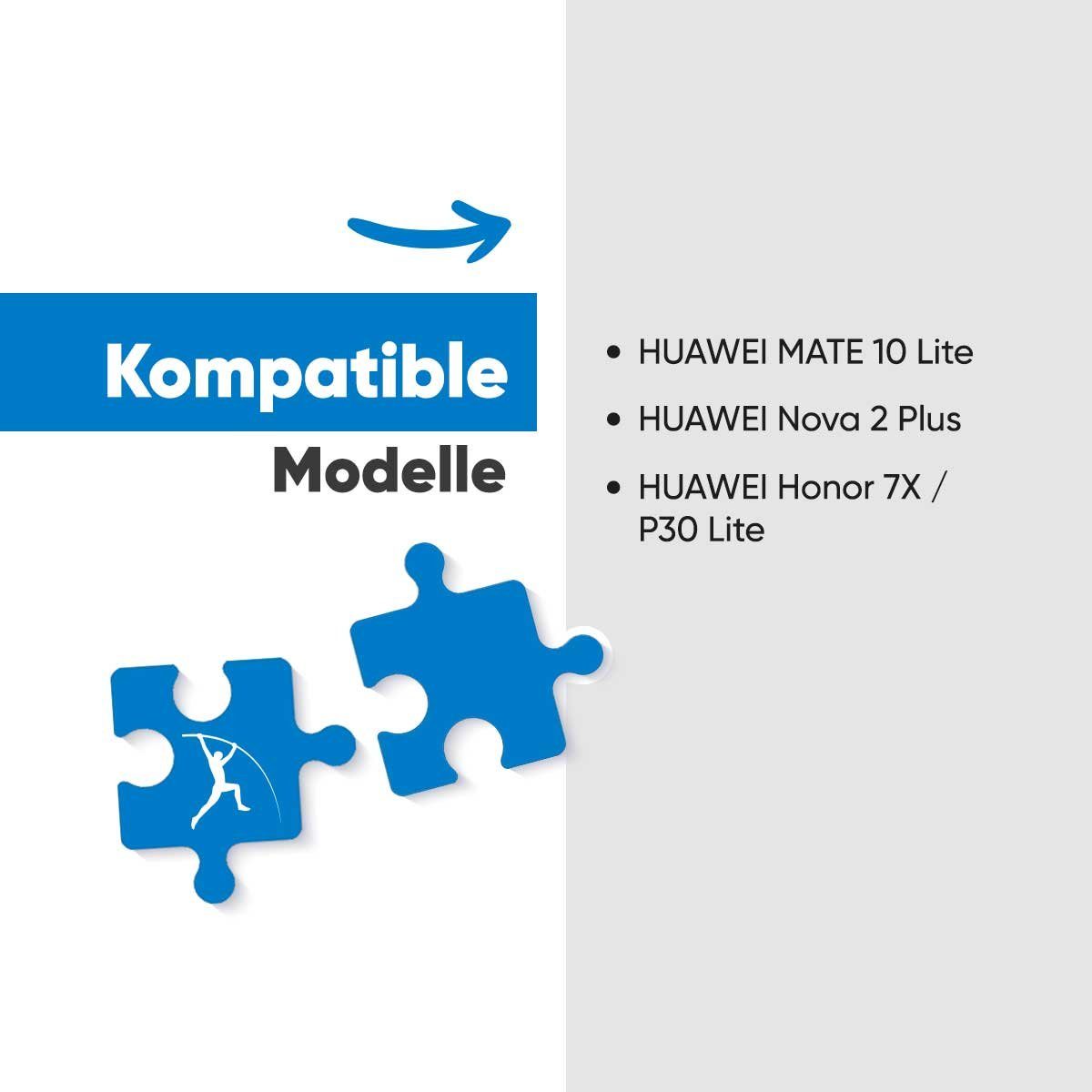 Woyax Wunderbatterie Akku für Mate Handy-Akku 3340 HB356687ECW / mAh 10 Lite Huawei V) (3.82