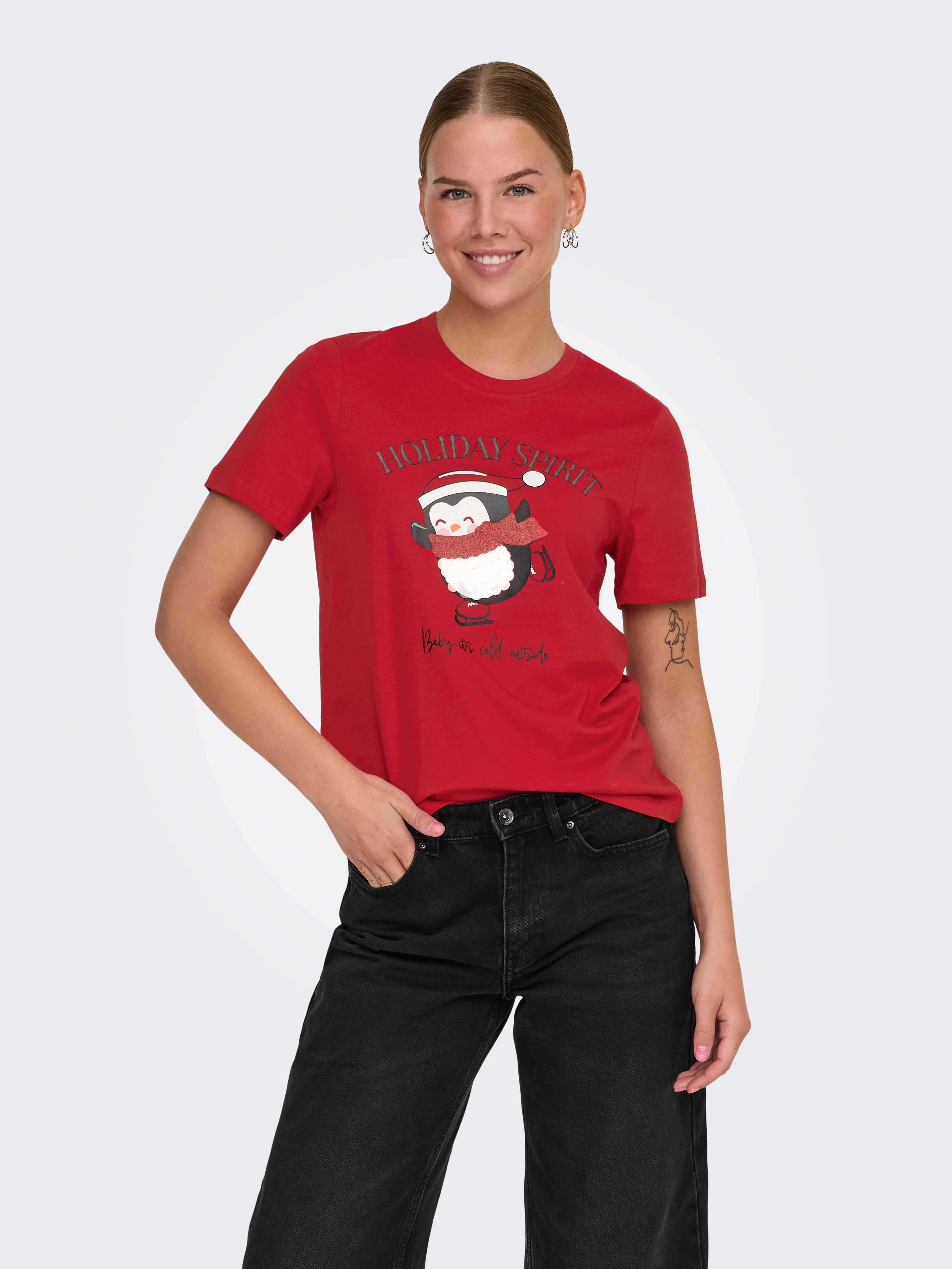ONLY Kurzarmshirt ONLKITA LIFE REG S/S günstig online kaufen