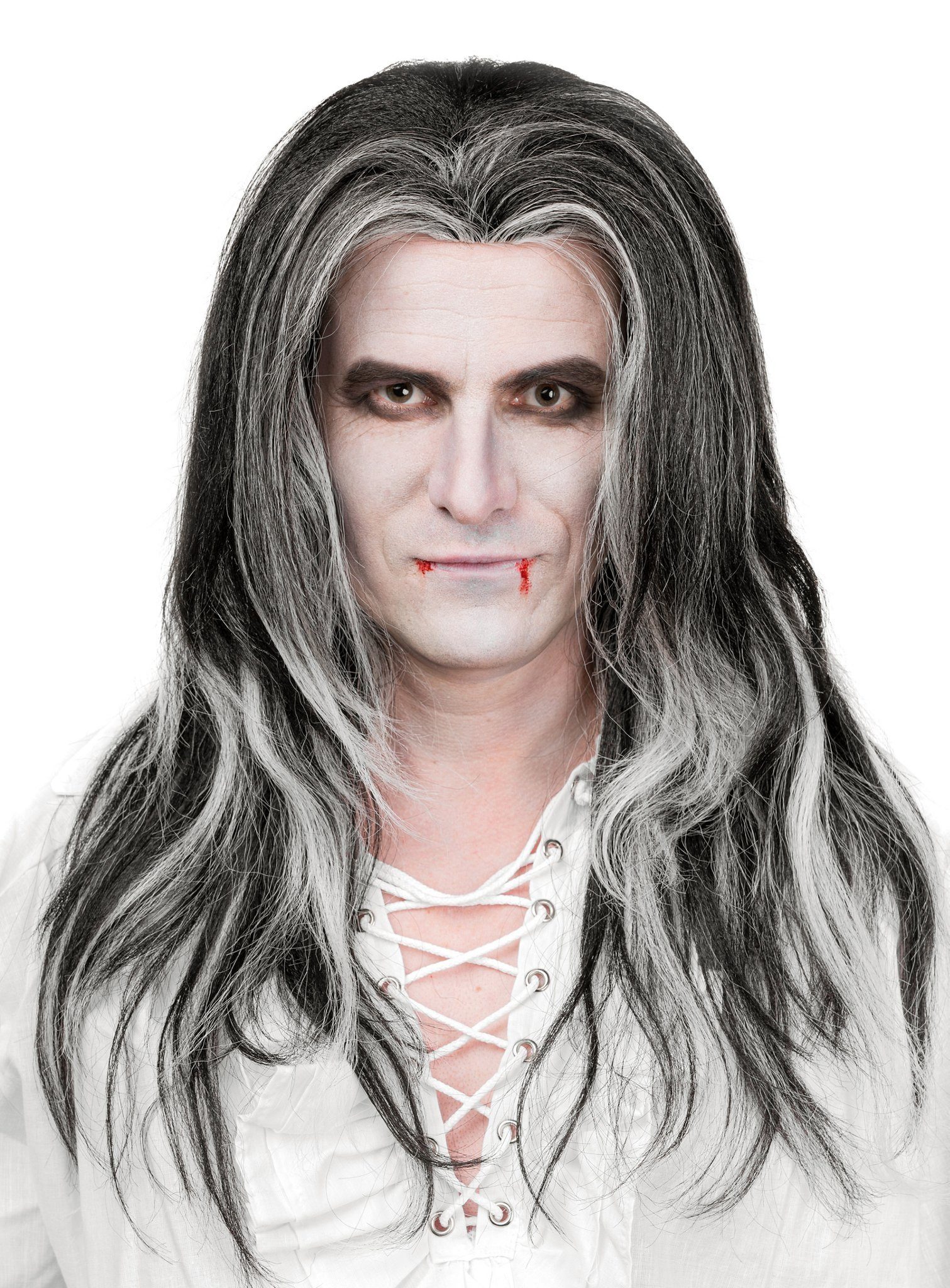 Maskworld Kostüm-Perücke Vampir Perücke - Kostüm Perücke für Fasching & Hal